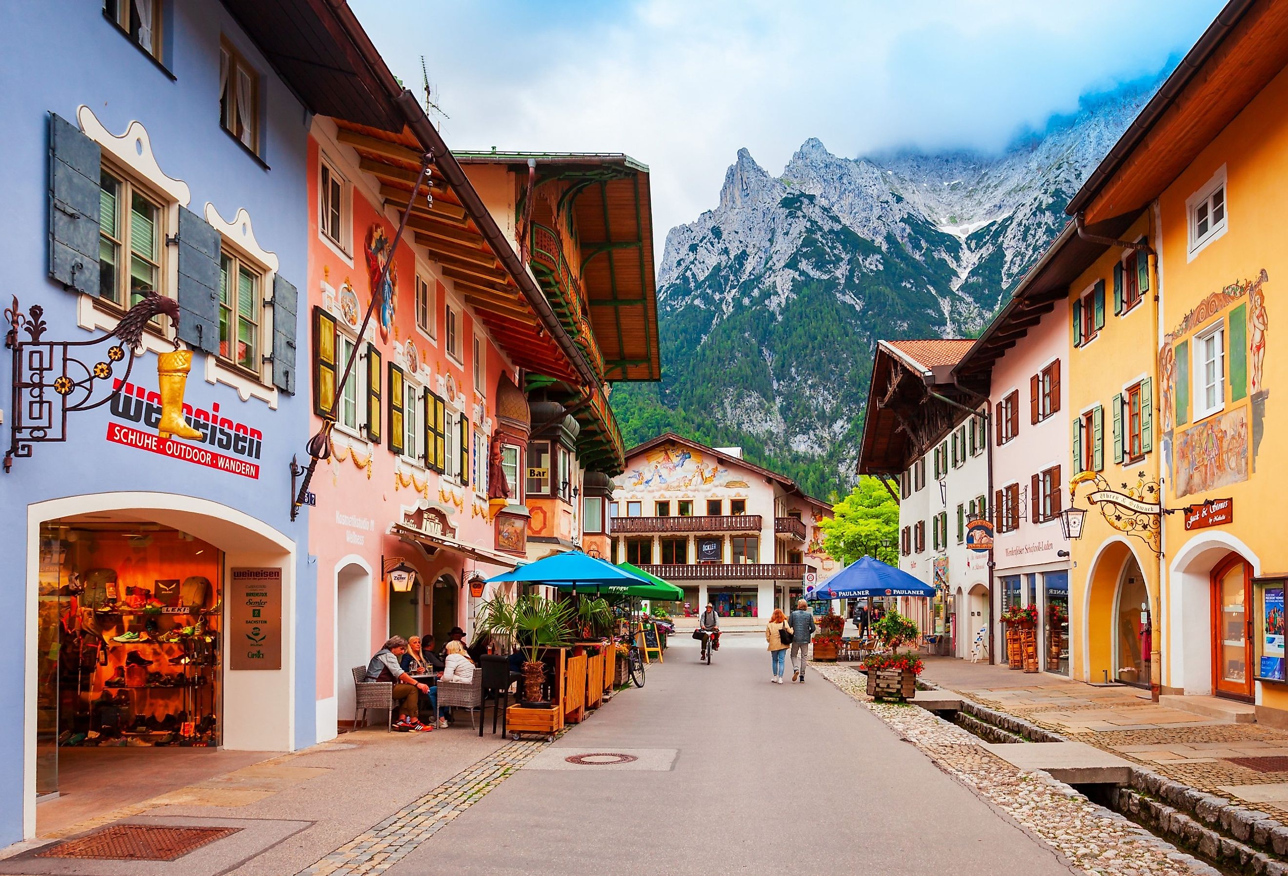 Mittenwald old town in Bavaria, Germany. Image credit saiko3p via Shutterstock