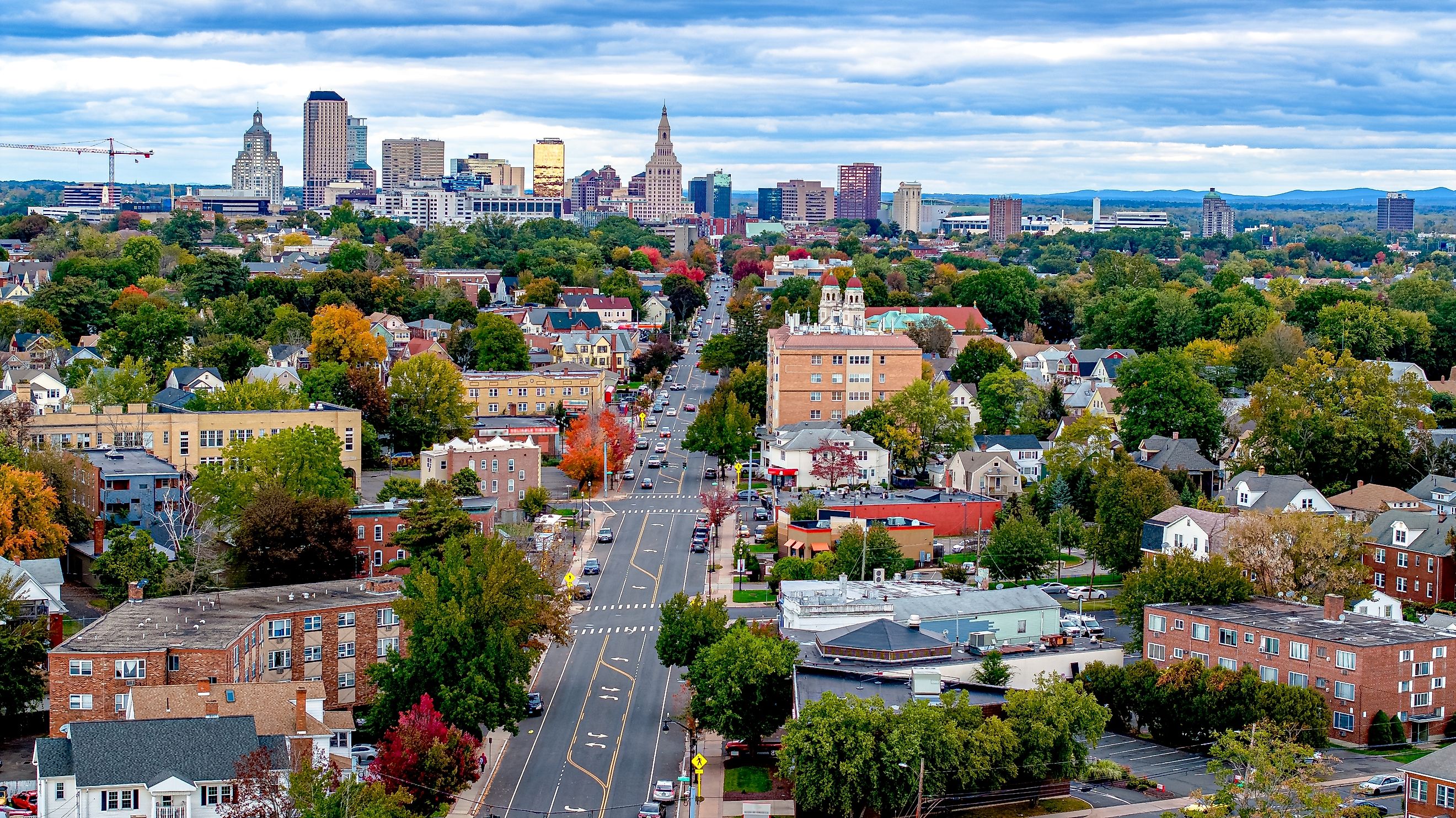 Hartford, Connecticut, in fall.