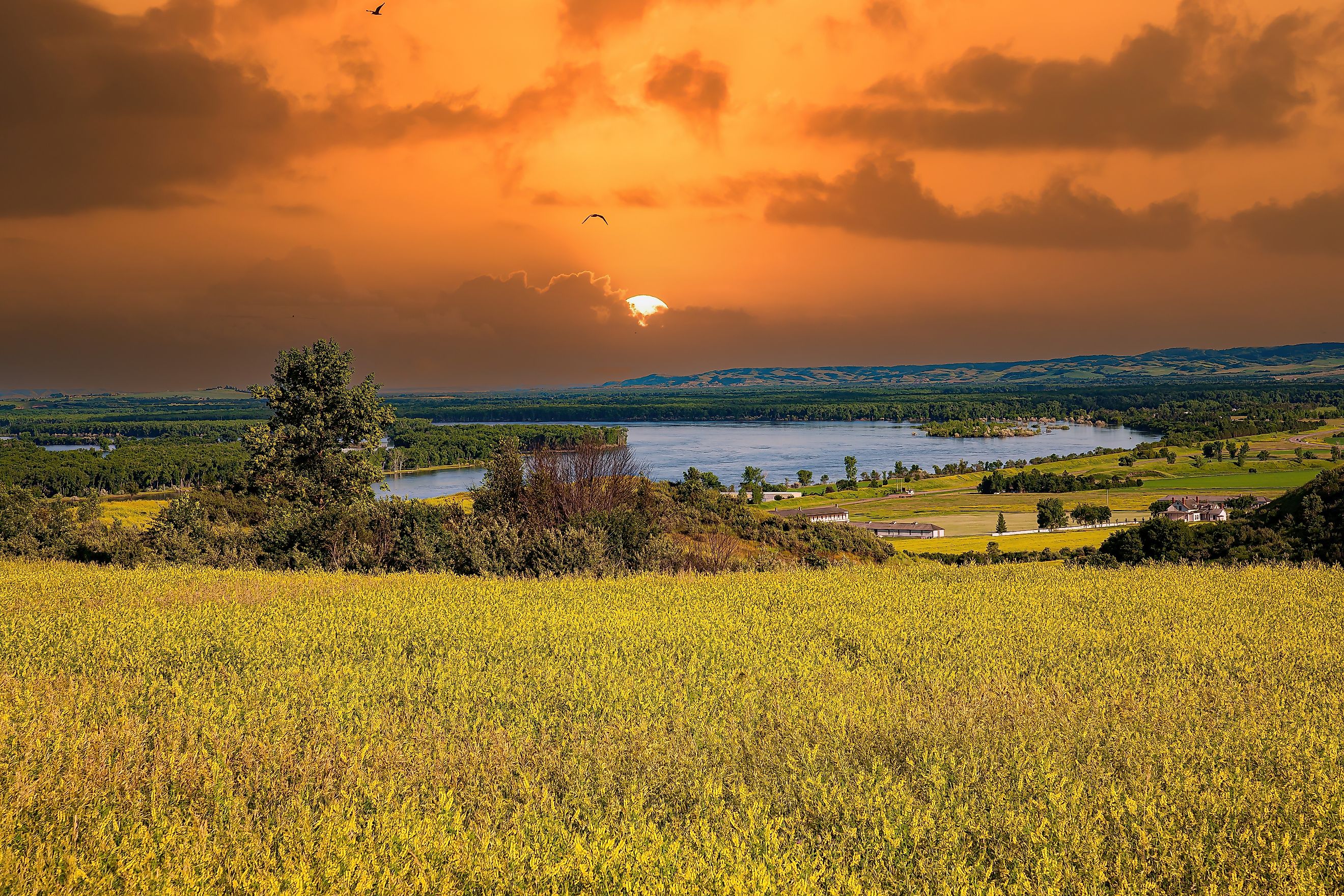 Fort Abraham Lincoln State Park near Mandan, North Dakota.