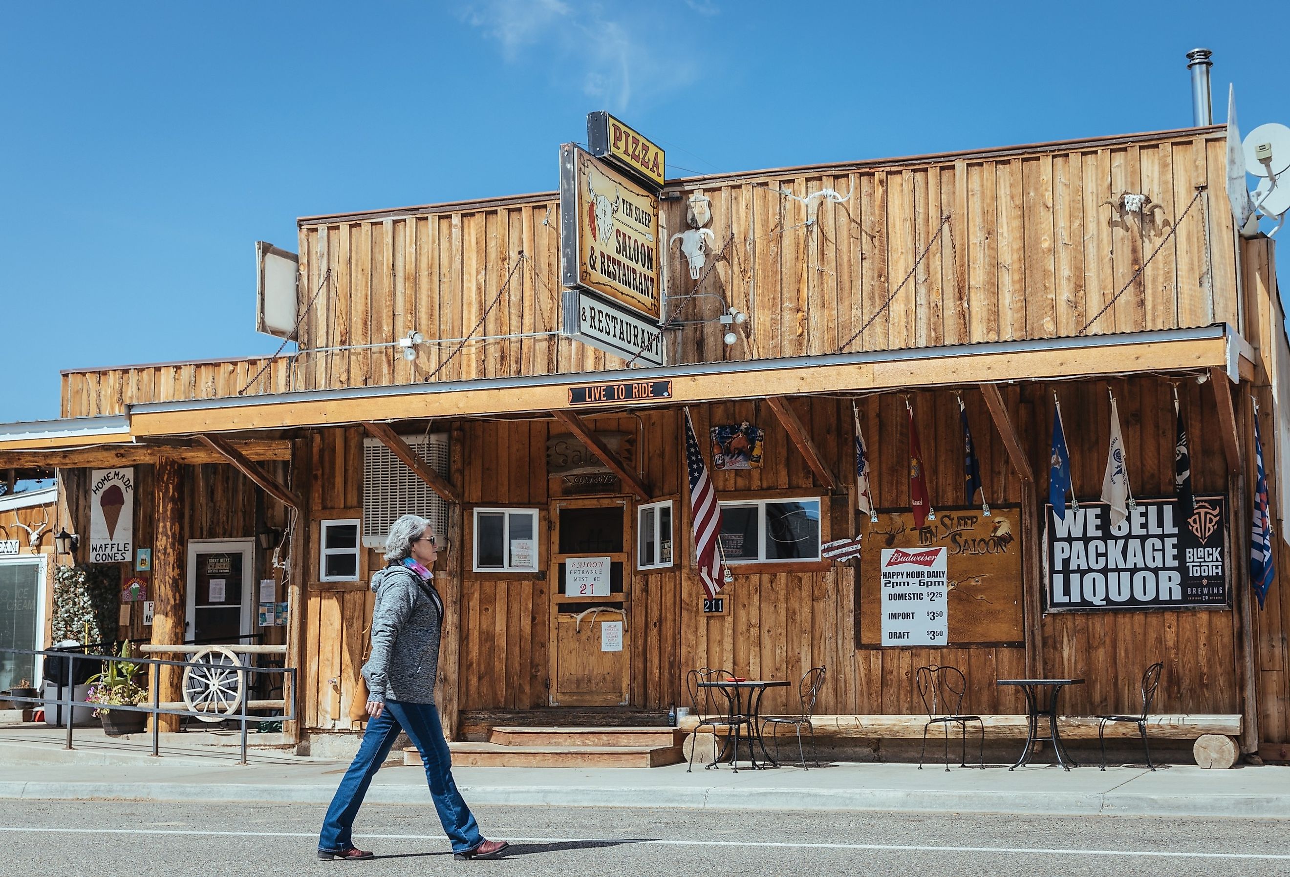 Ten Sleep Saloon Steakhouse, Wyoming. Image credit magraphy via Shutterstock