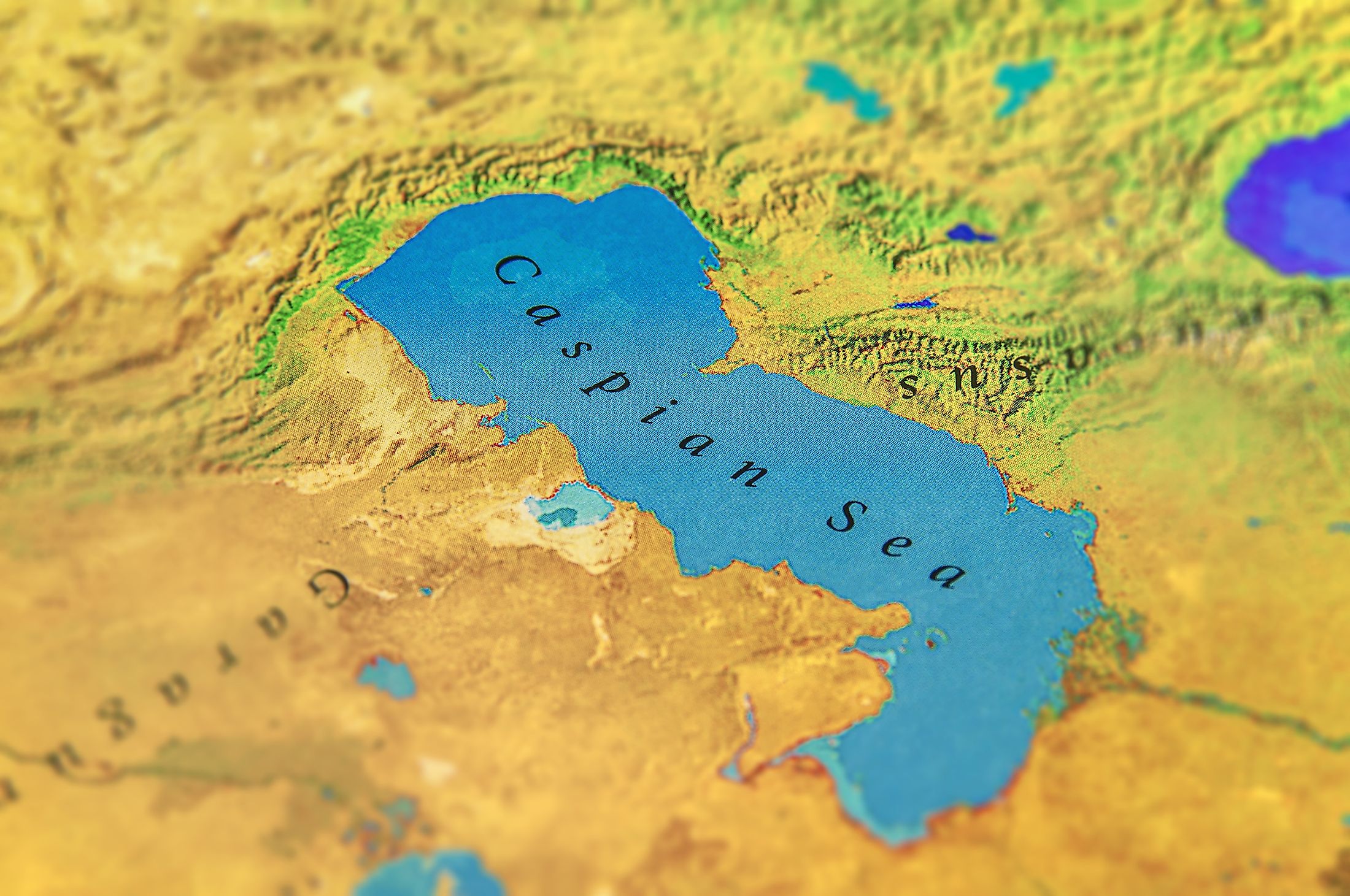 Caspian Sea World Map