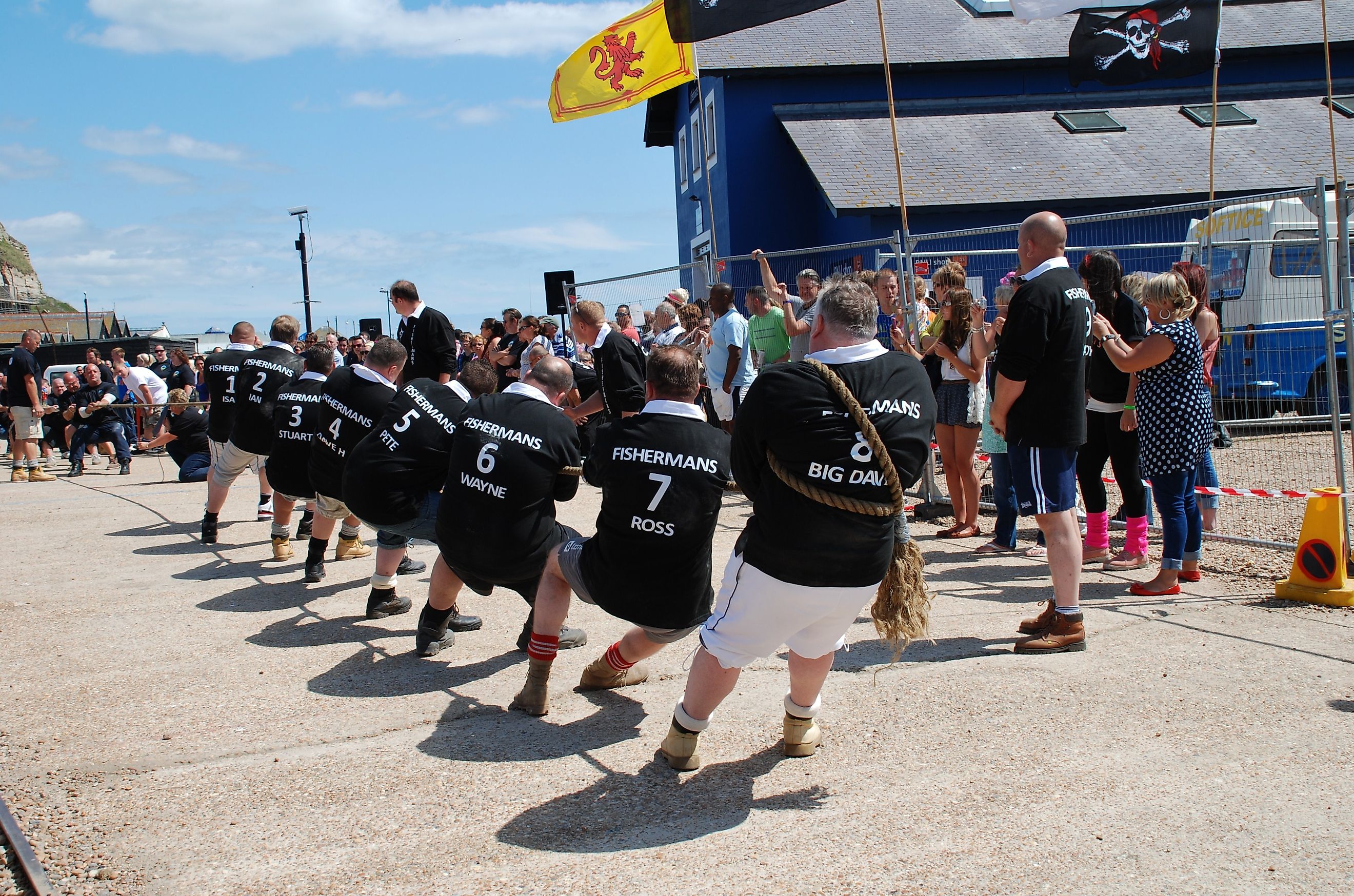 Tug of War match in Hastings England.  Editorial credit: David Fowler / Shutterstock.com