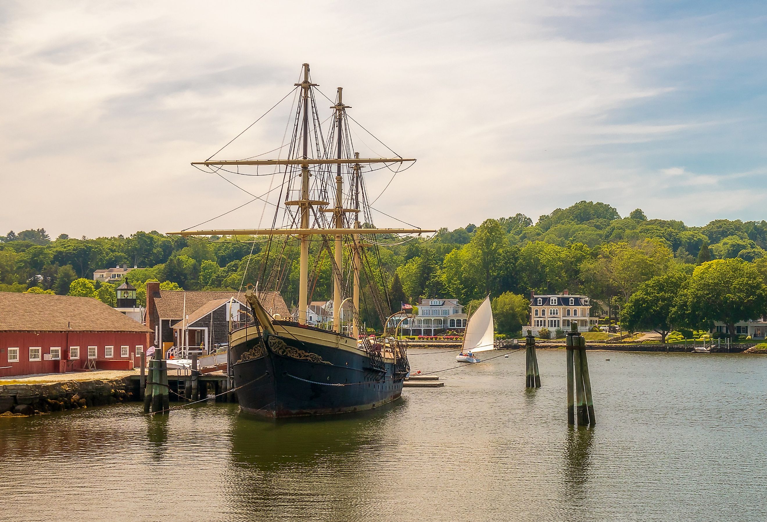 The Seaport at Mystic, Connecticut.