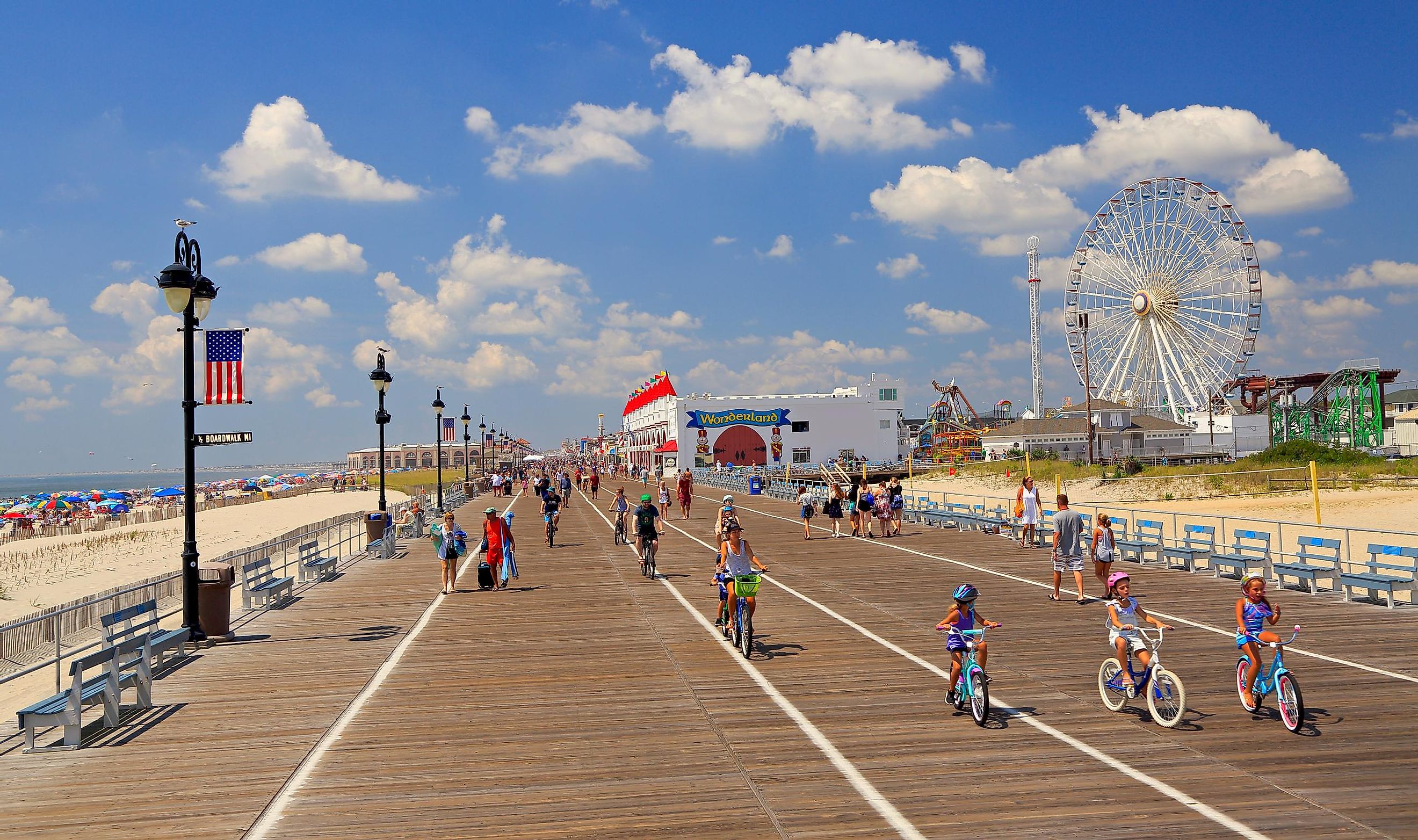 Aerial view of Ocean City, New Jersey.