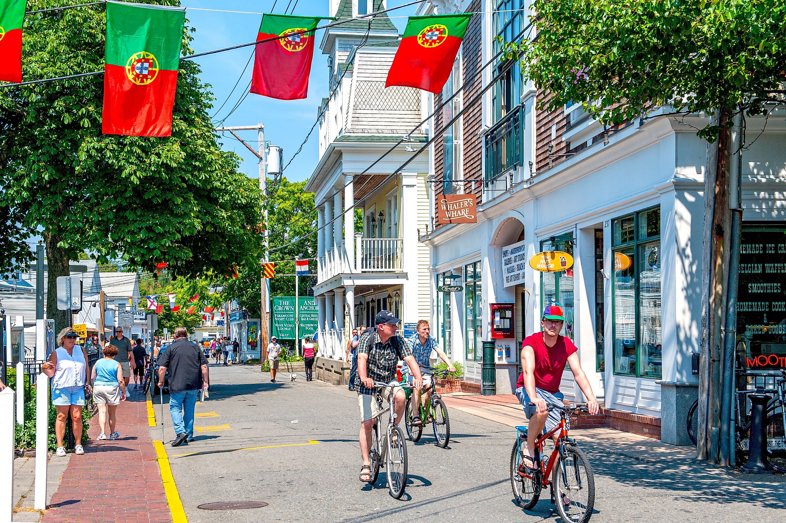 A bright sunny day in Provincetown, Massachusetts. Editorial credit: Rolf_52 / Shutterstock.com.