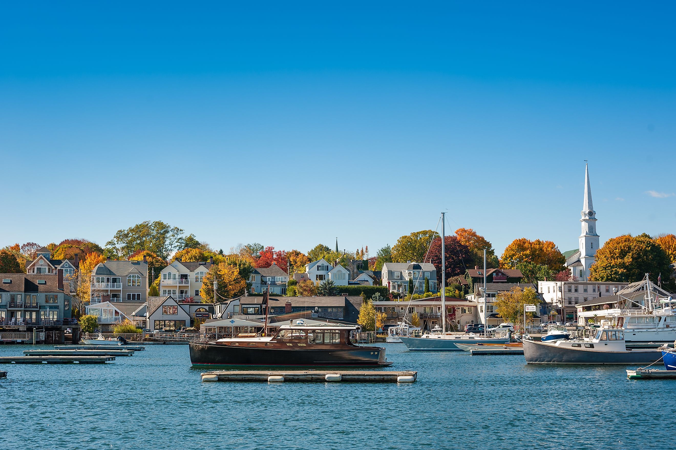 Scenic view of Camden, Maine.