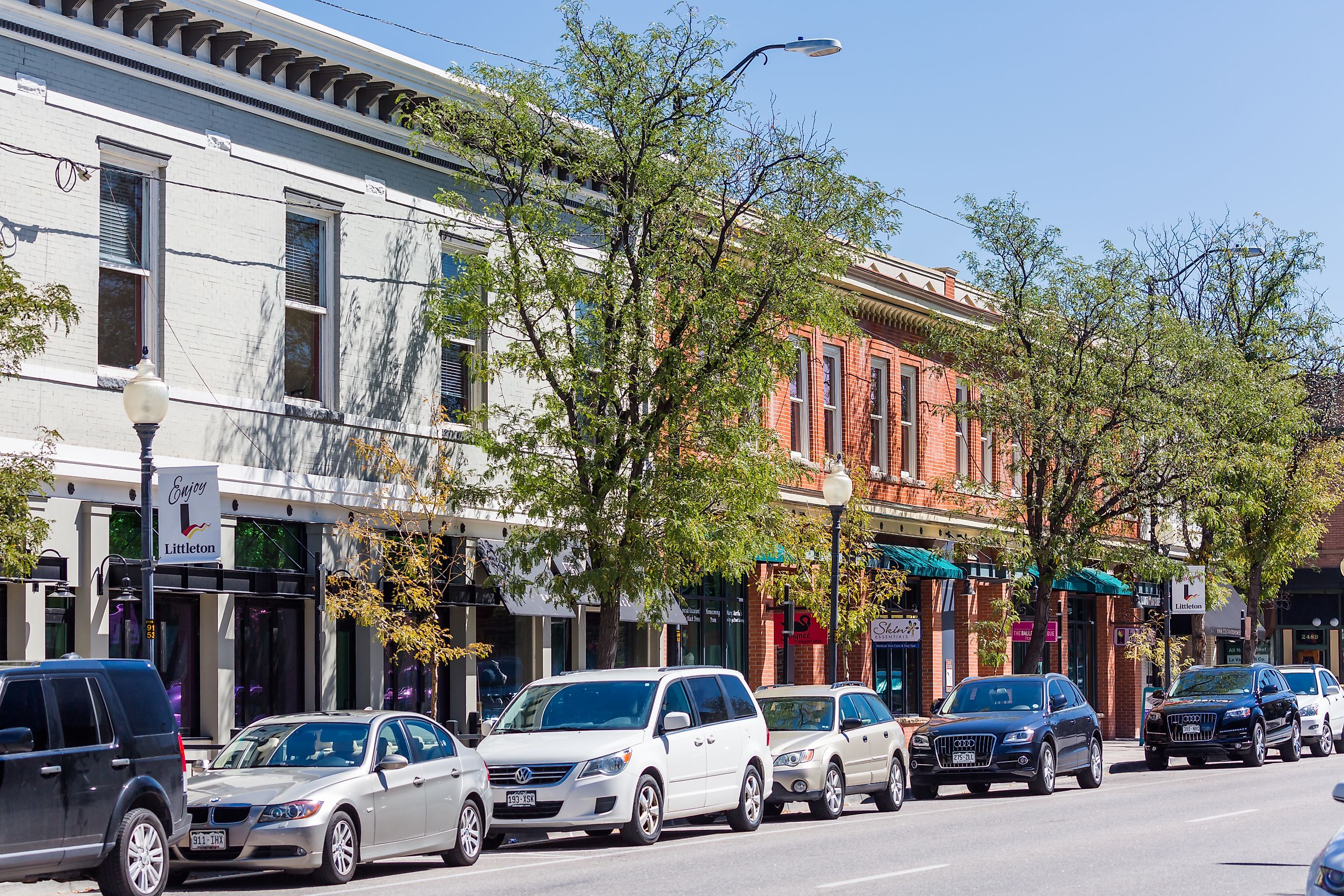 Main street of historic downtown, Littleton, Colorado. Image credit Arina P Habich via Shutterstock