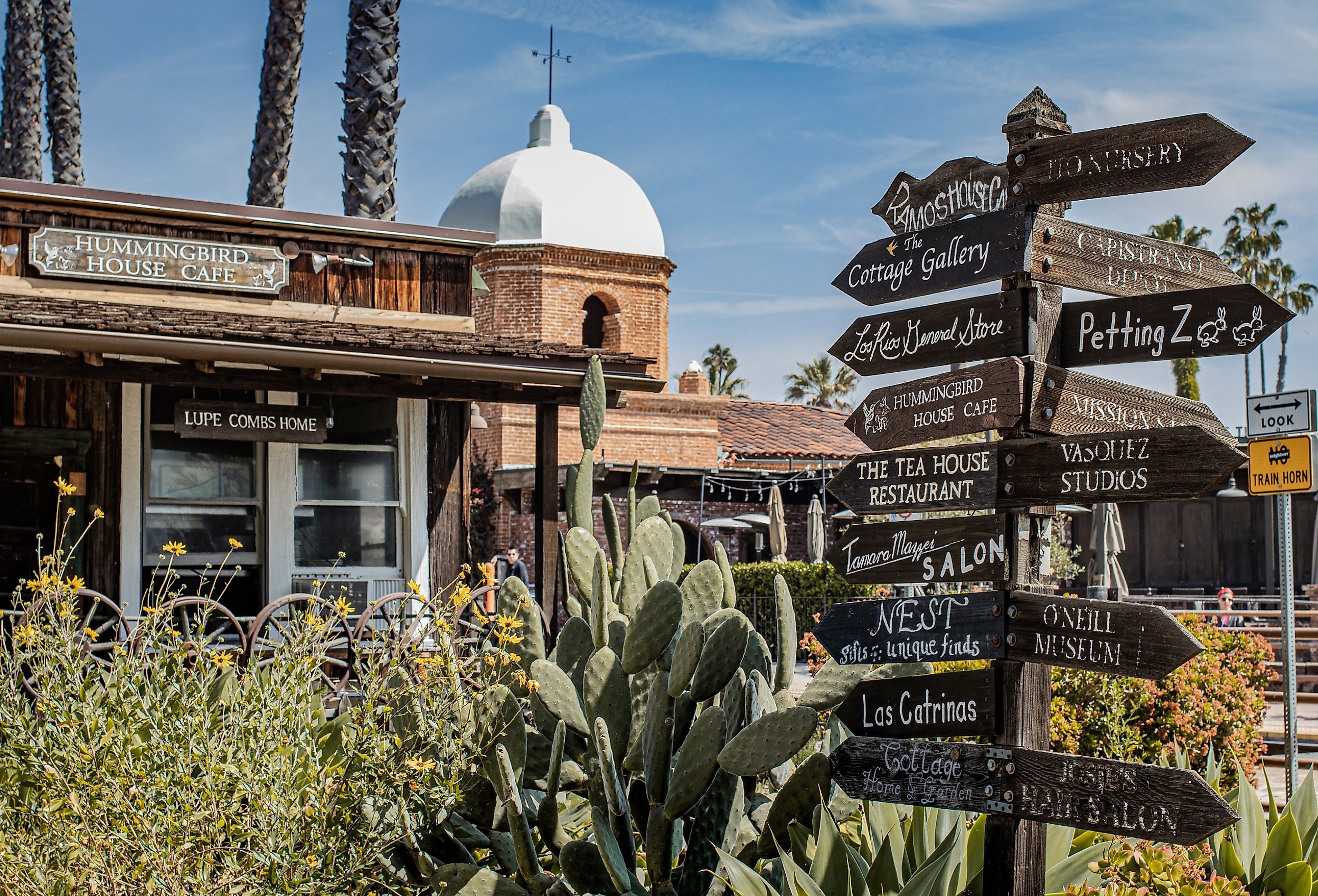 San Juan Capistrano, California and its famous Los Rios Street, a street full of history, artistic shops and cozy cafes. Image credit thea ronski via shutterstock