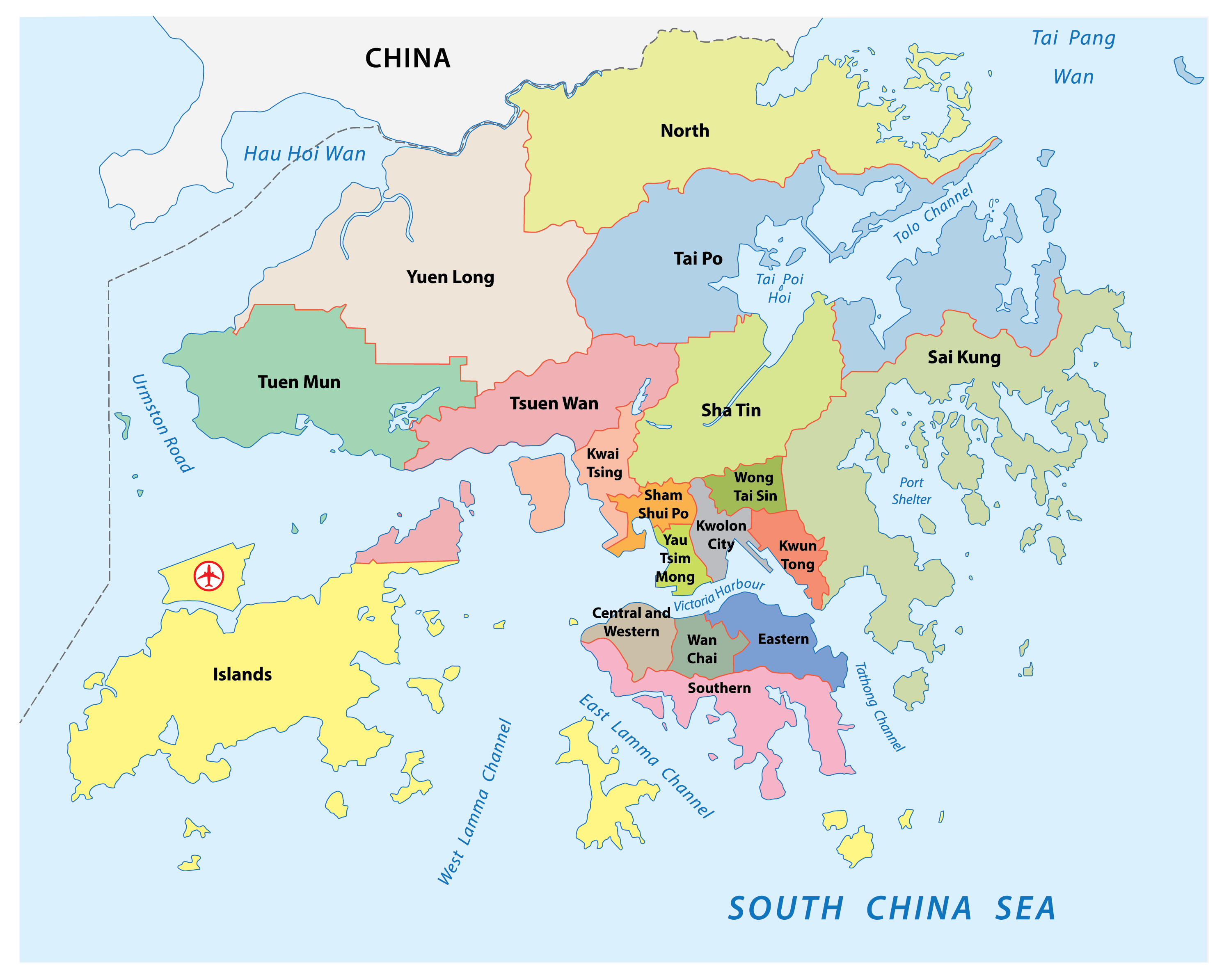 Hong Kong Map, History & Population