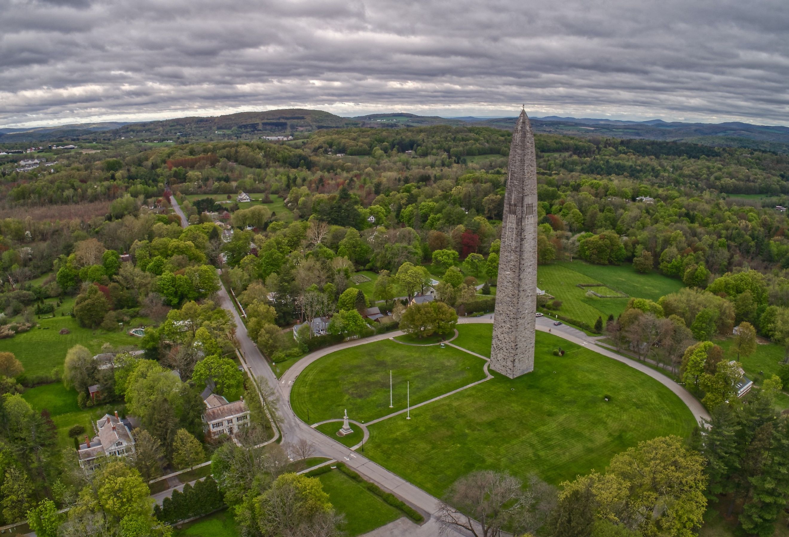 Overlooking the Bennington Battle Monument in Bennington, Vermont.