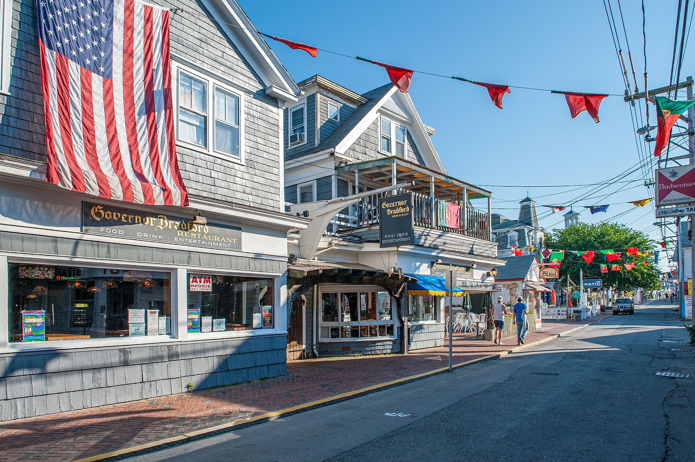 Early morning at Commercial Street, the main street for food and entertainment in Provincetown, Massachusetts, via Rolf_52 / Shutterstock.com