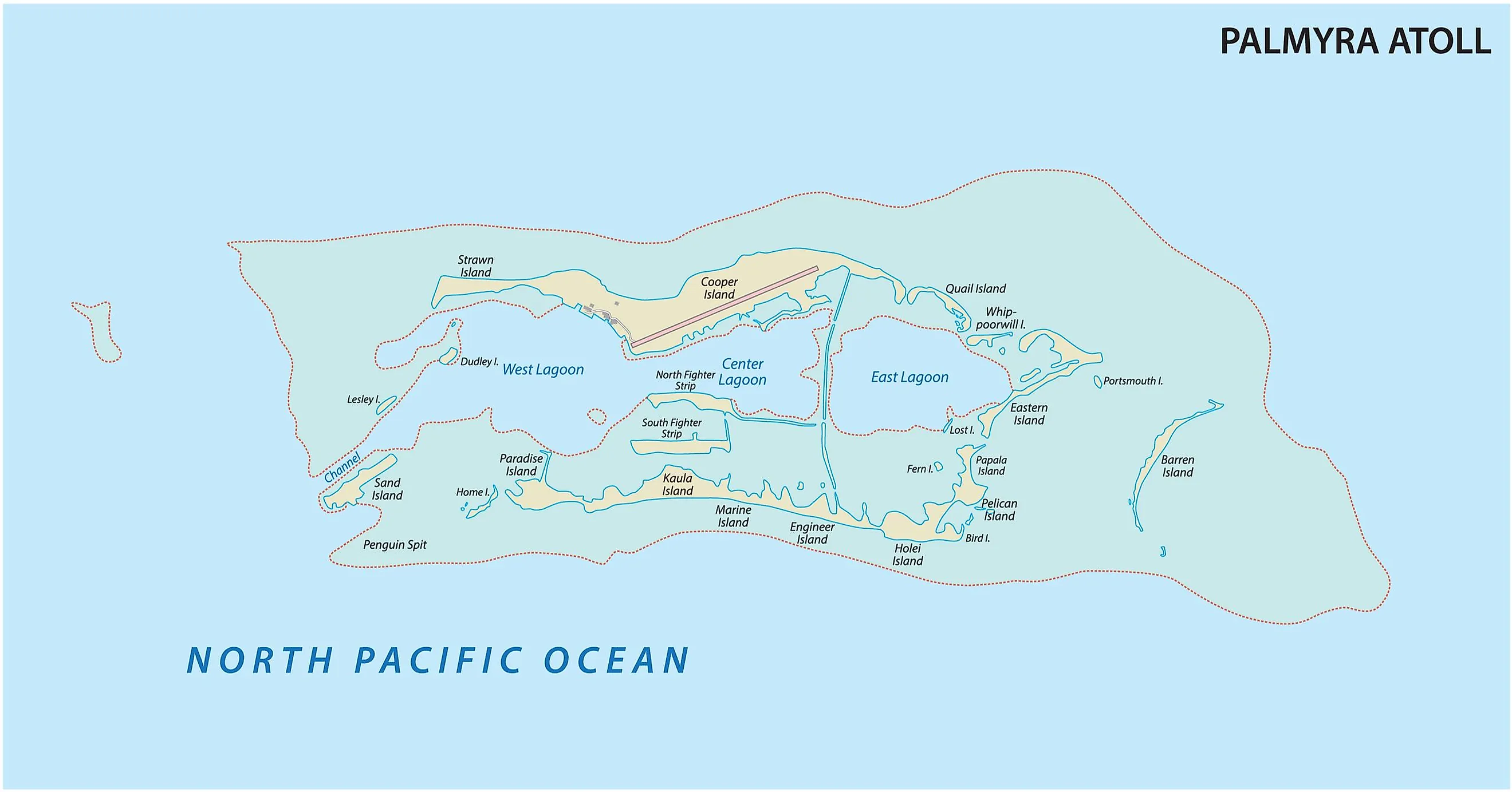 Palmyra Island Map