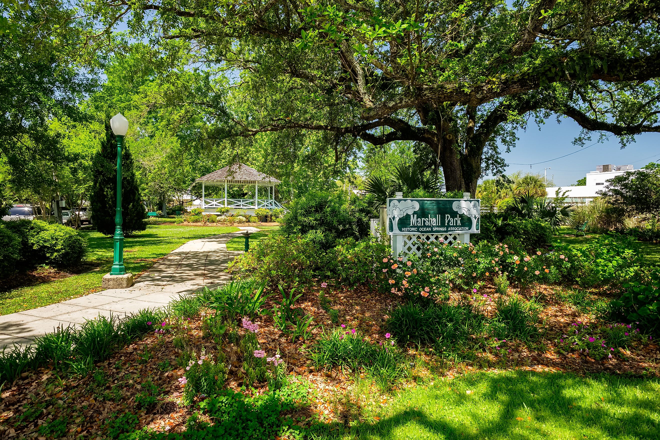 Popular Marshall Park in Ocean Springs, Mississippi. Editorial credit: Fotoluminate LLC / Shutterstock.com