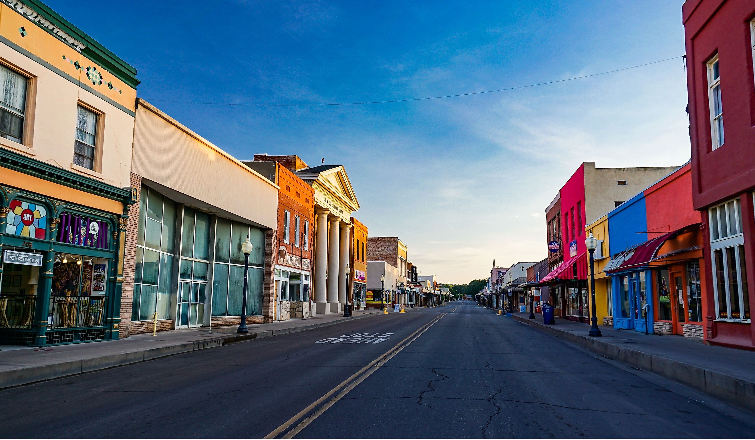  Bullard Street in downtown Silver City. Editorial credit: Underawesternsky / Shutterstock.com