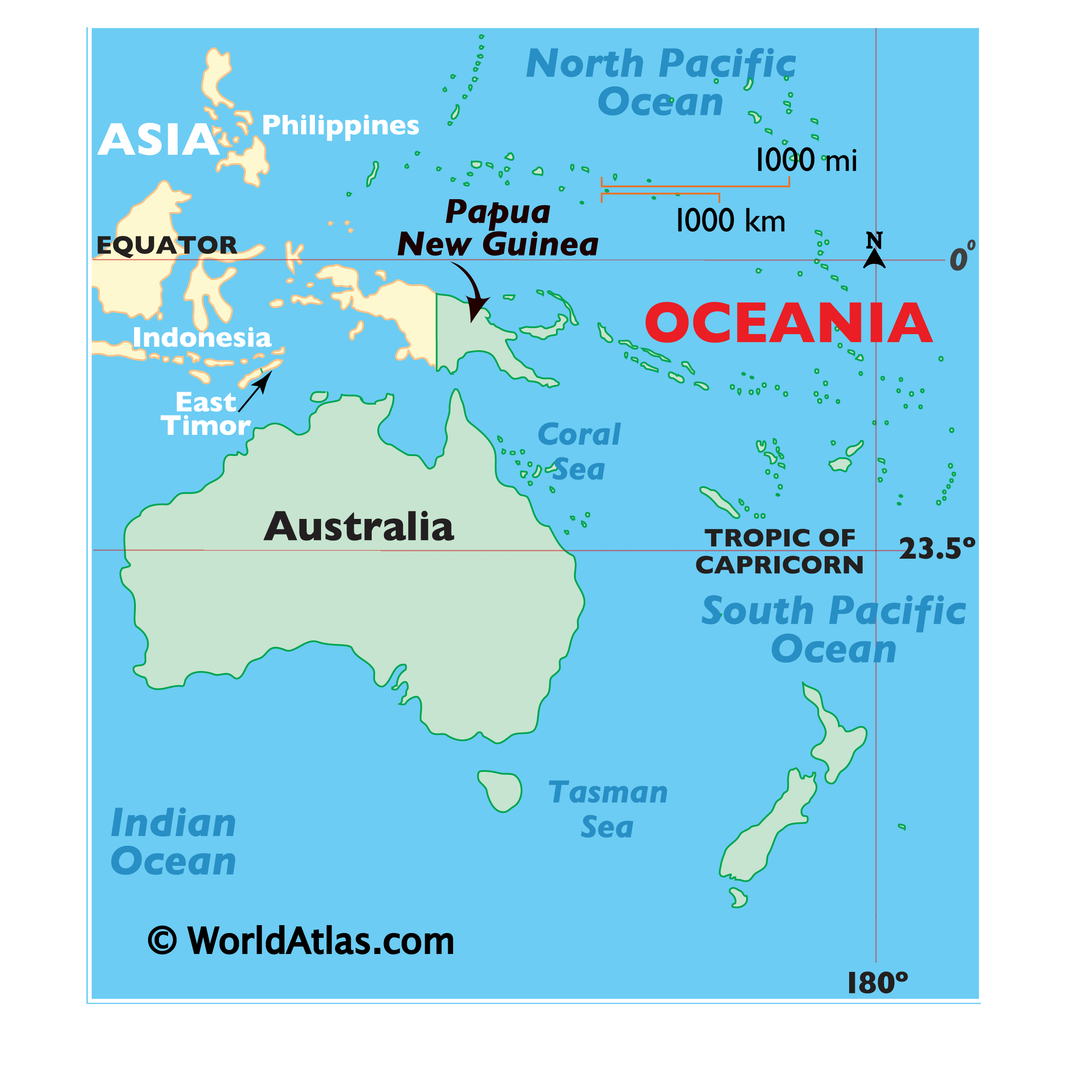 Papua New Guinea Maps Facts World Atlas