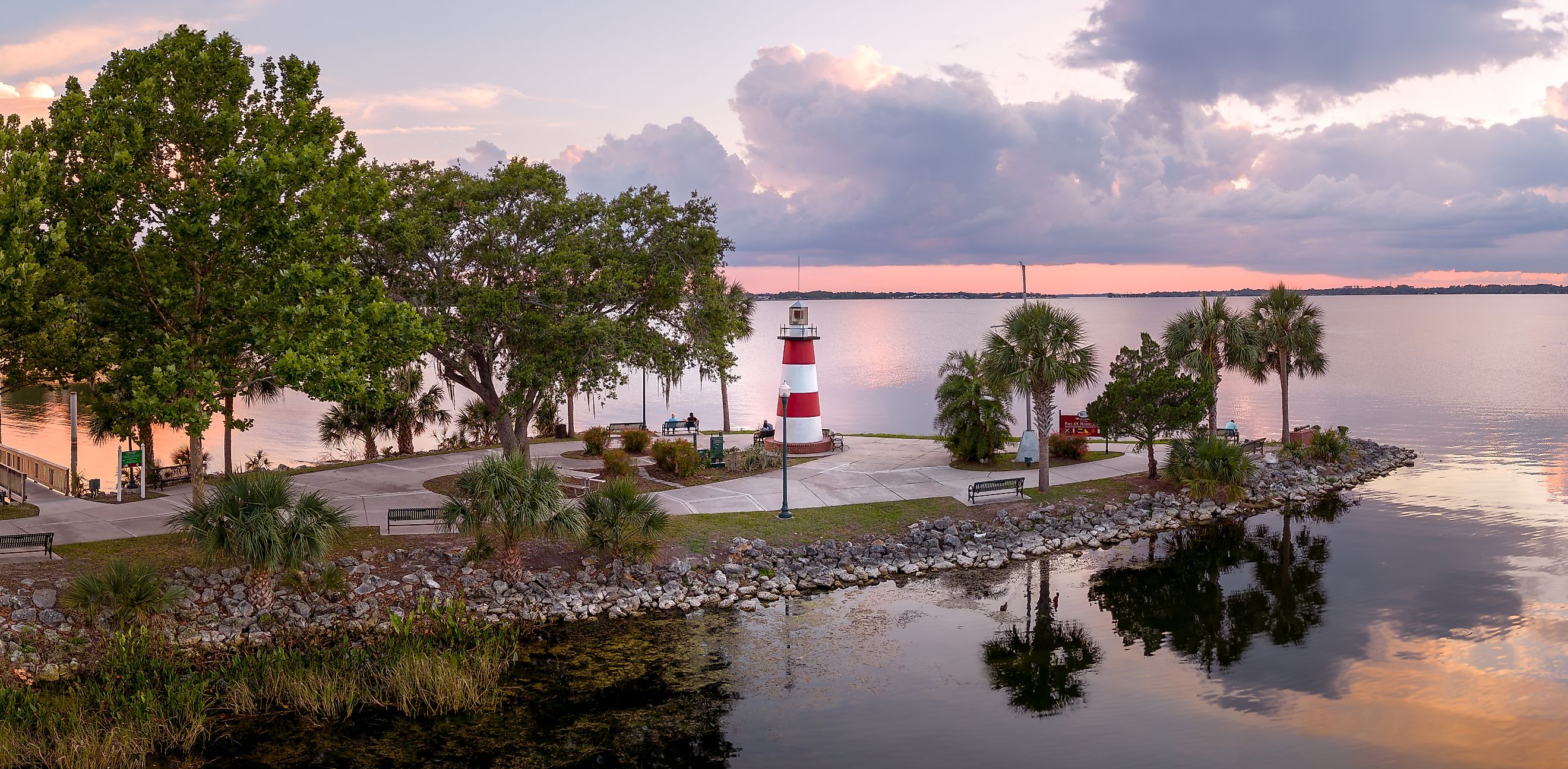 Panoramic view of Mount Dora Lighthouse, Mount Dora, Florida