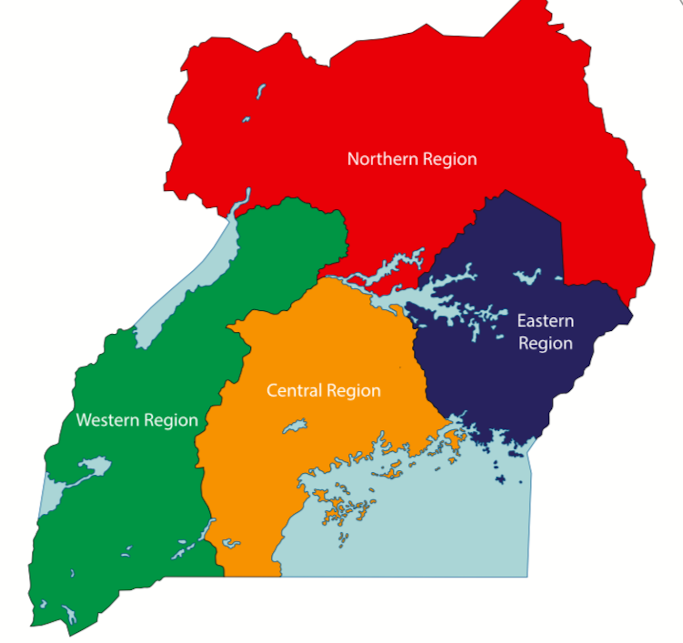 Uganda Map In Africa