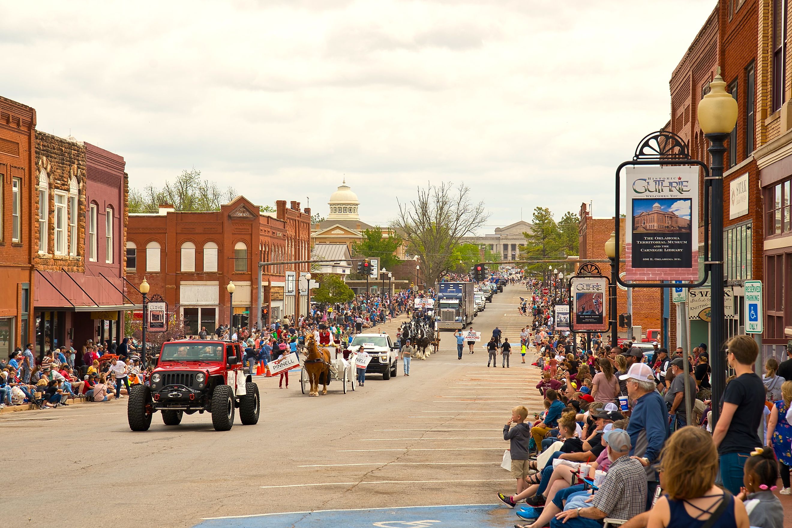 Celebration in Guthrie, Oklahoma. Editorial credit: Andreas Stroh / Shutterstock.com.