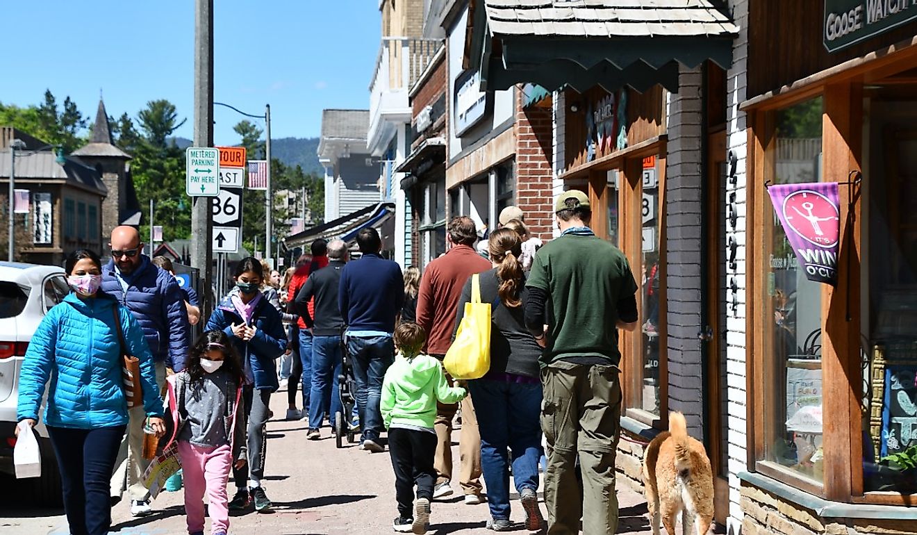 Downtown street in Lake Placid, New York. Image credit Ritu Manoj Jethani via Shutterstock