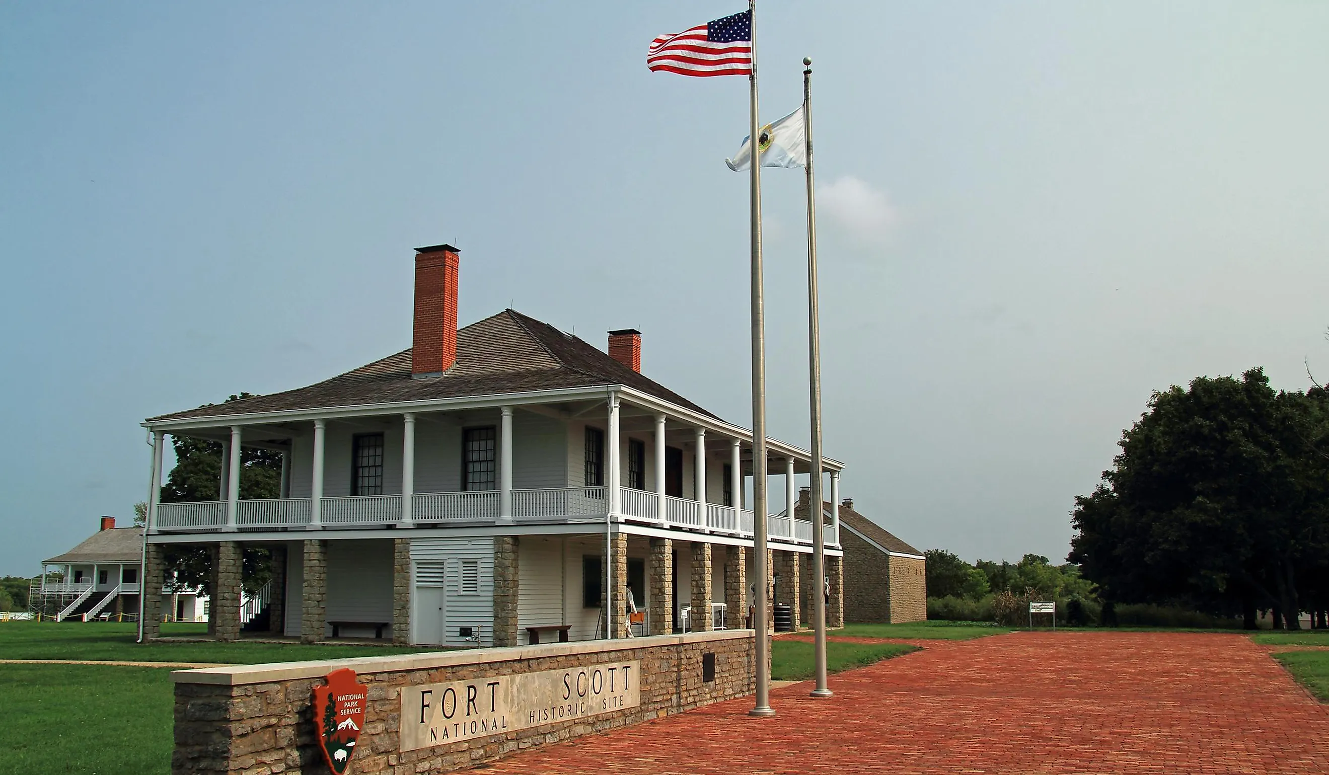 Fort Scott, Kansas: Old outpost for the US Army. Editorial credit: William Silver / Shutterstock.com