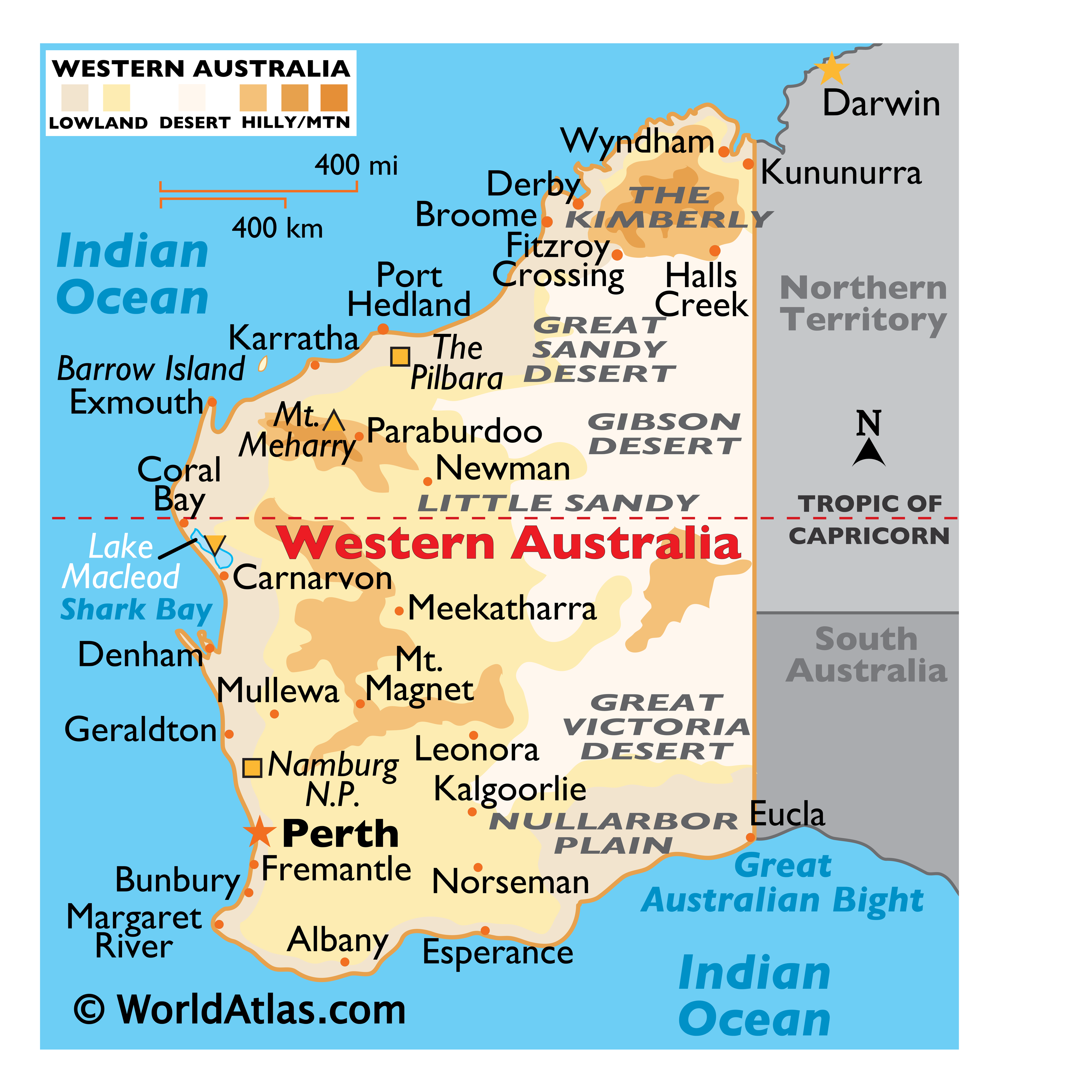 Pilbara Western Australia Map Western Australia Maps & Facts - World Atlas