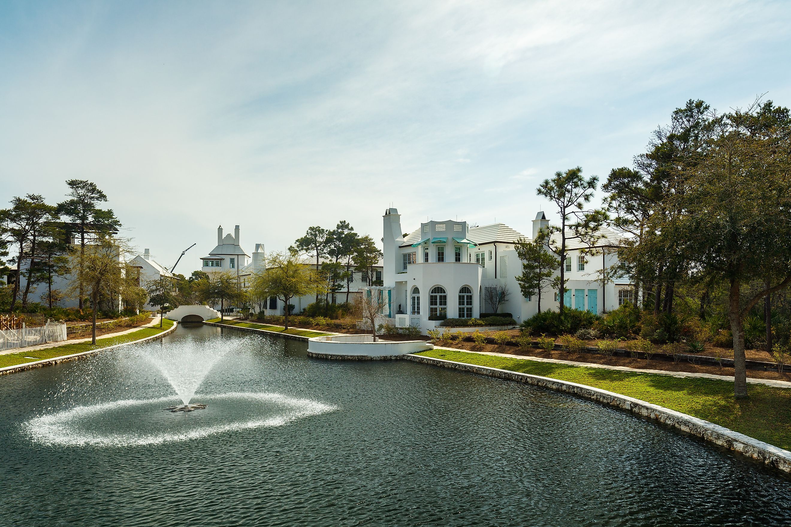 A beautiful society in the town of Alys Beach, Florida. Editorial credit: Fotoluminate LLC / Shutterstock.com