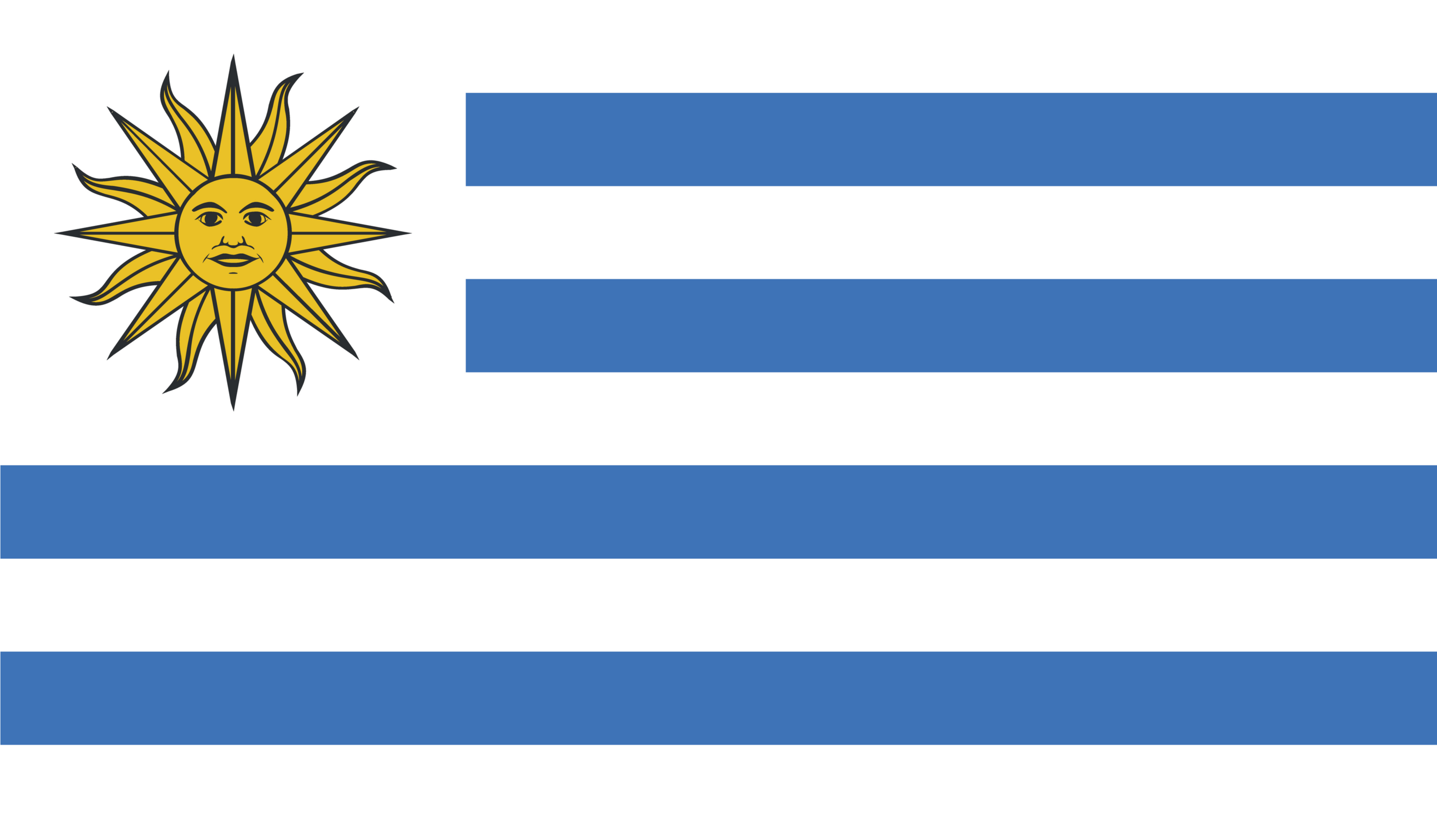 Printable Uruguay Flag - Printable World Holiday