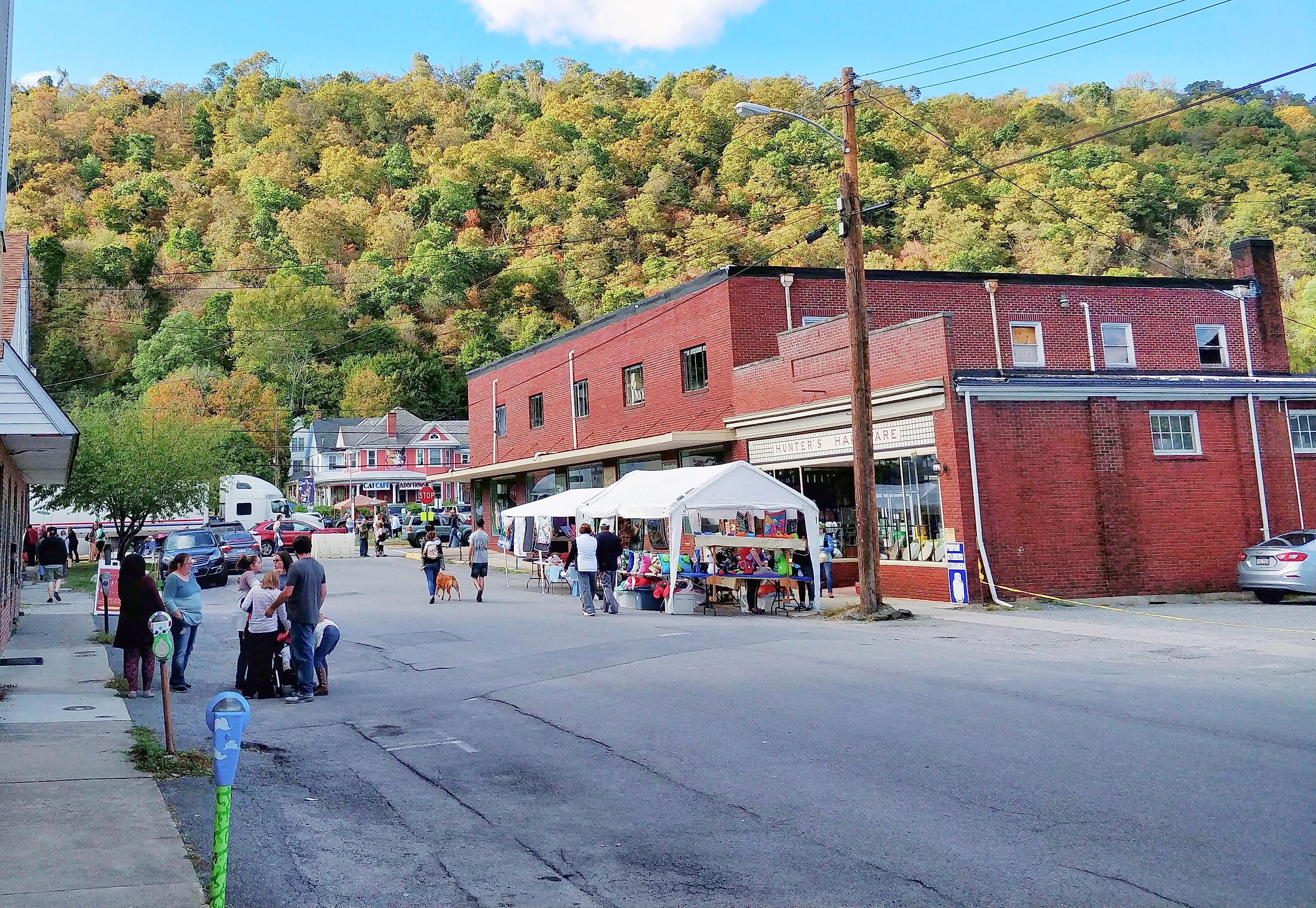 Apple Butter Festival Booths in Historic Downtown Berkeley Springs, Morgan County WV