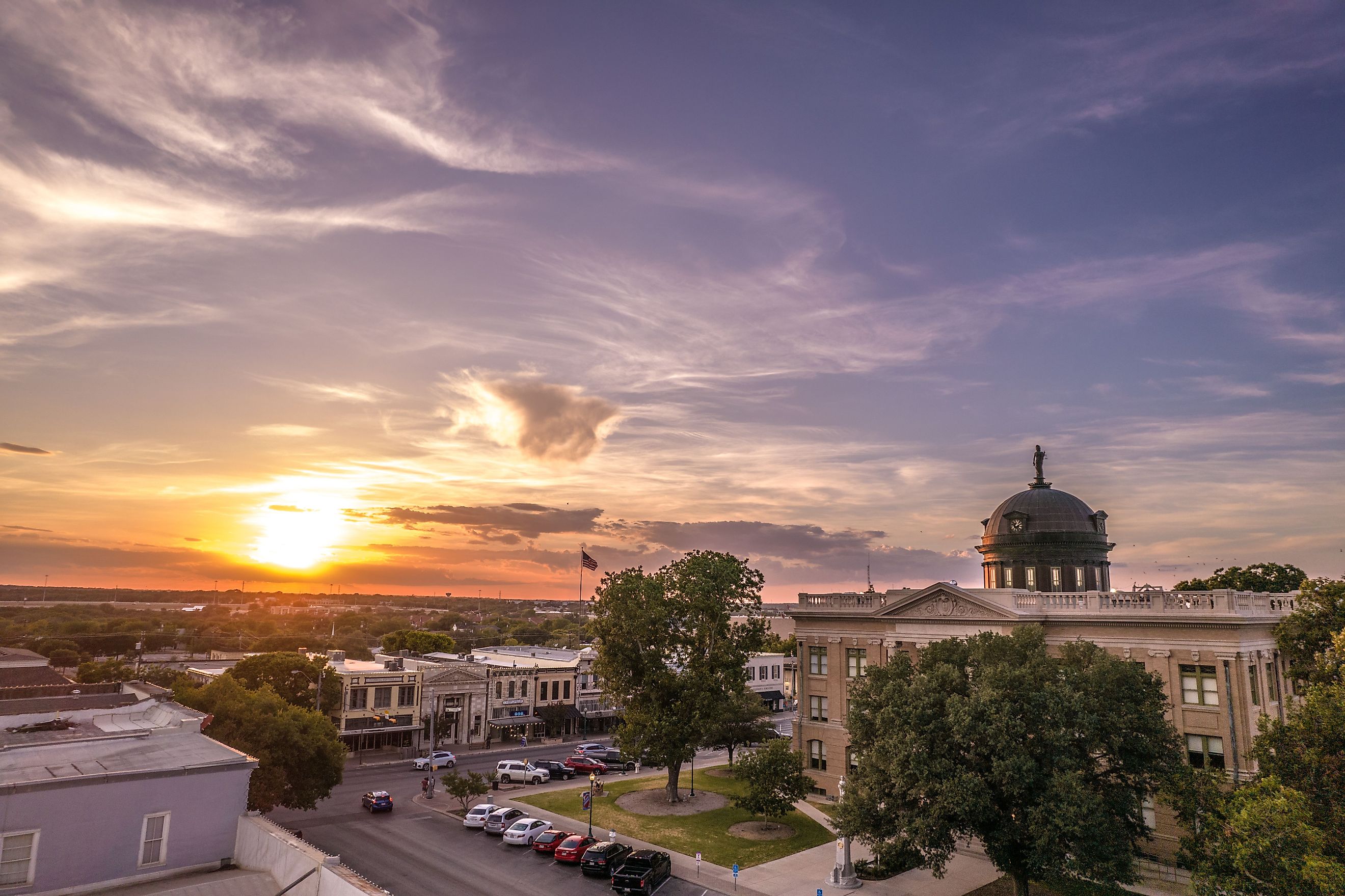 Architecture of Courthouse in Georgetown, Texas