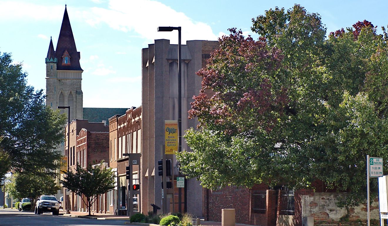 Historic buildings in the downtown district of Paducah, Kentucky. Image credit Angela N Perryman via Shutterstock