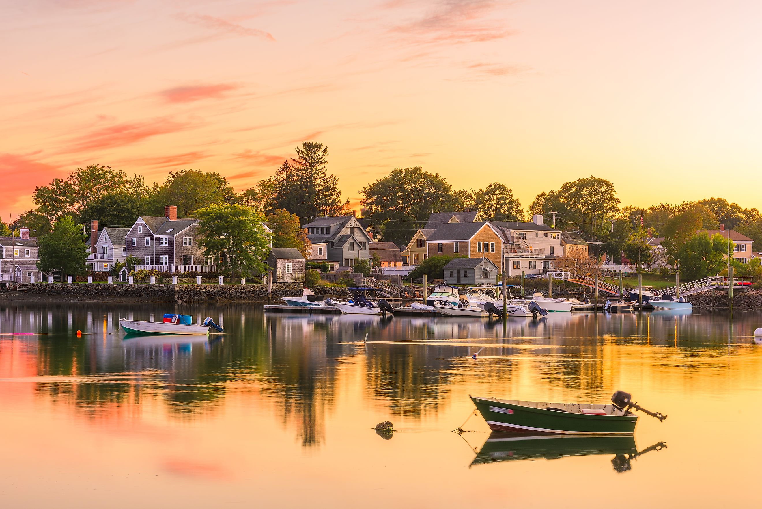 Townscape of Portsmouth, New Hampshire, USA.