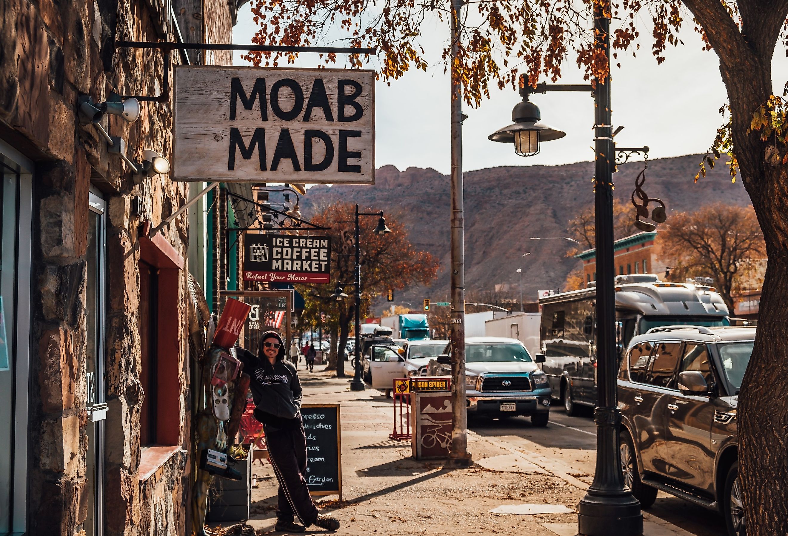 Downtown Moab, Utah. Image credit Ilhamchewadventures via Shutterstock