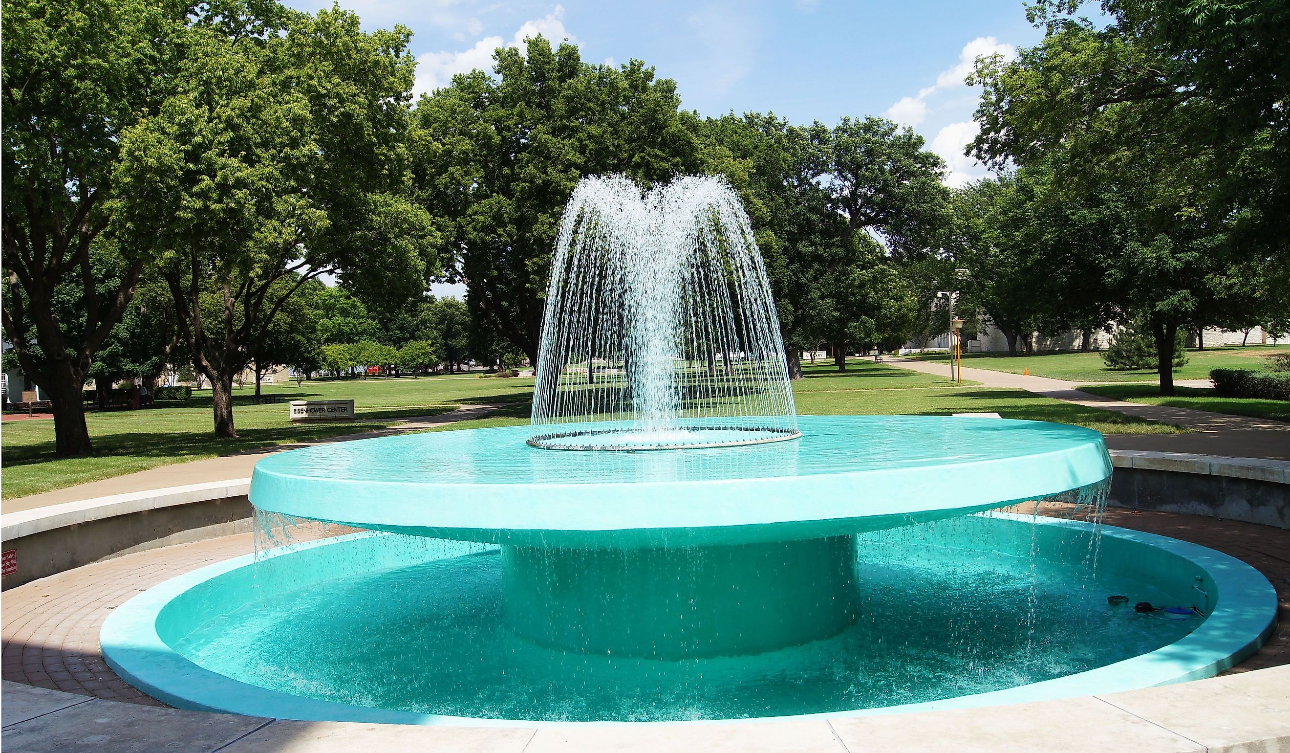 Eisenhower Fountain in Abilene. Editorial credit: Barbara Kalbfleisch / Shutterstock.com