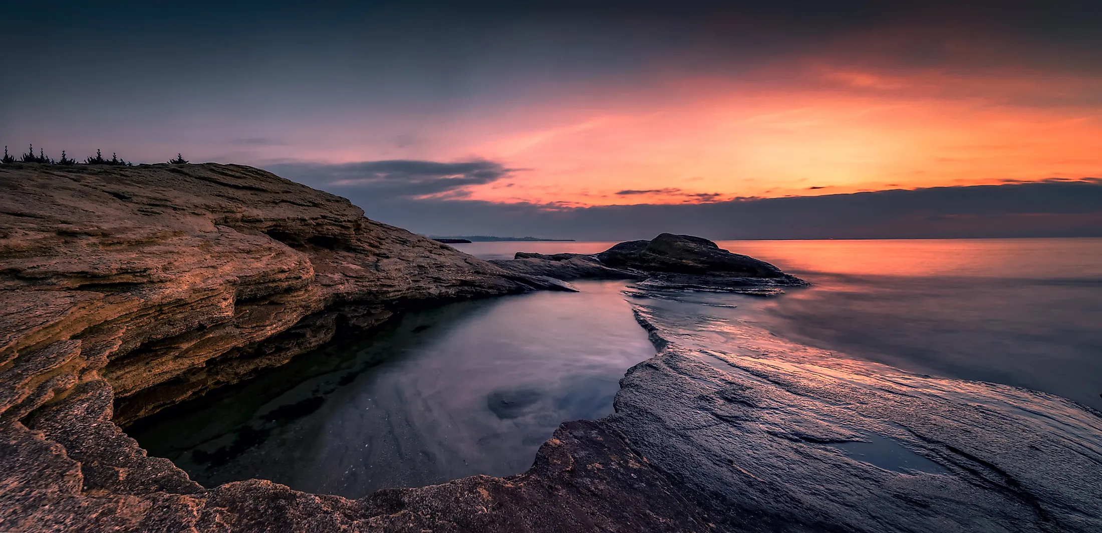 Sunrise on the Black Sea coast