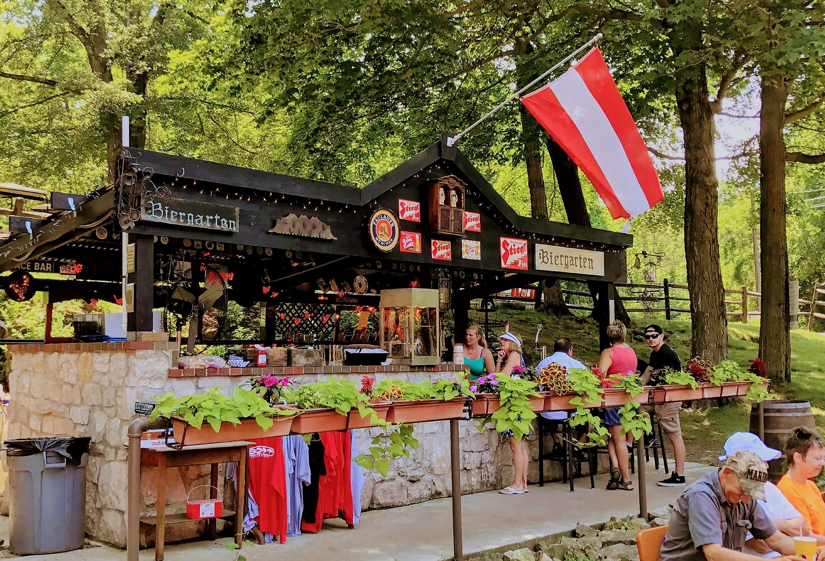 Put-in-Bay, Ohio, Austrian Beer Garden on South Bass Island. Image credit LukeandKarla.Travel via Shutterstock.