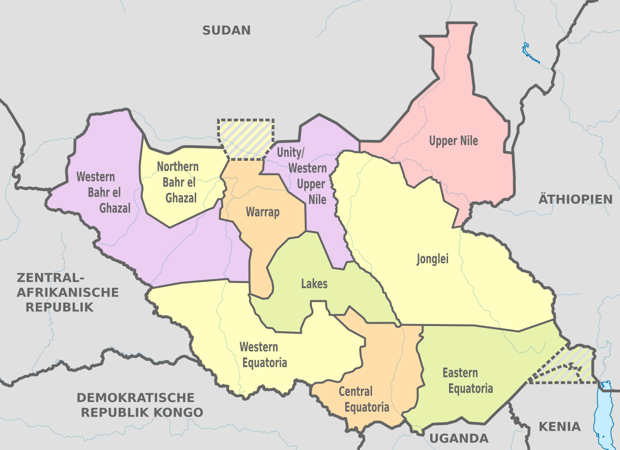 Political Map Of South Sudan Interactive Map - vrogue.co