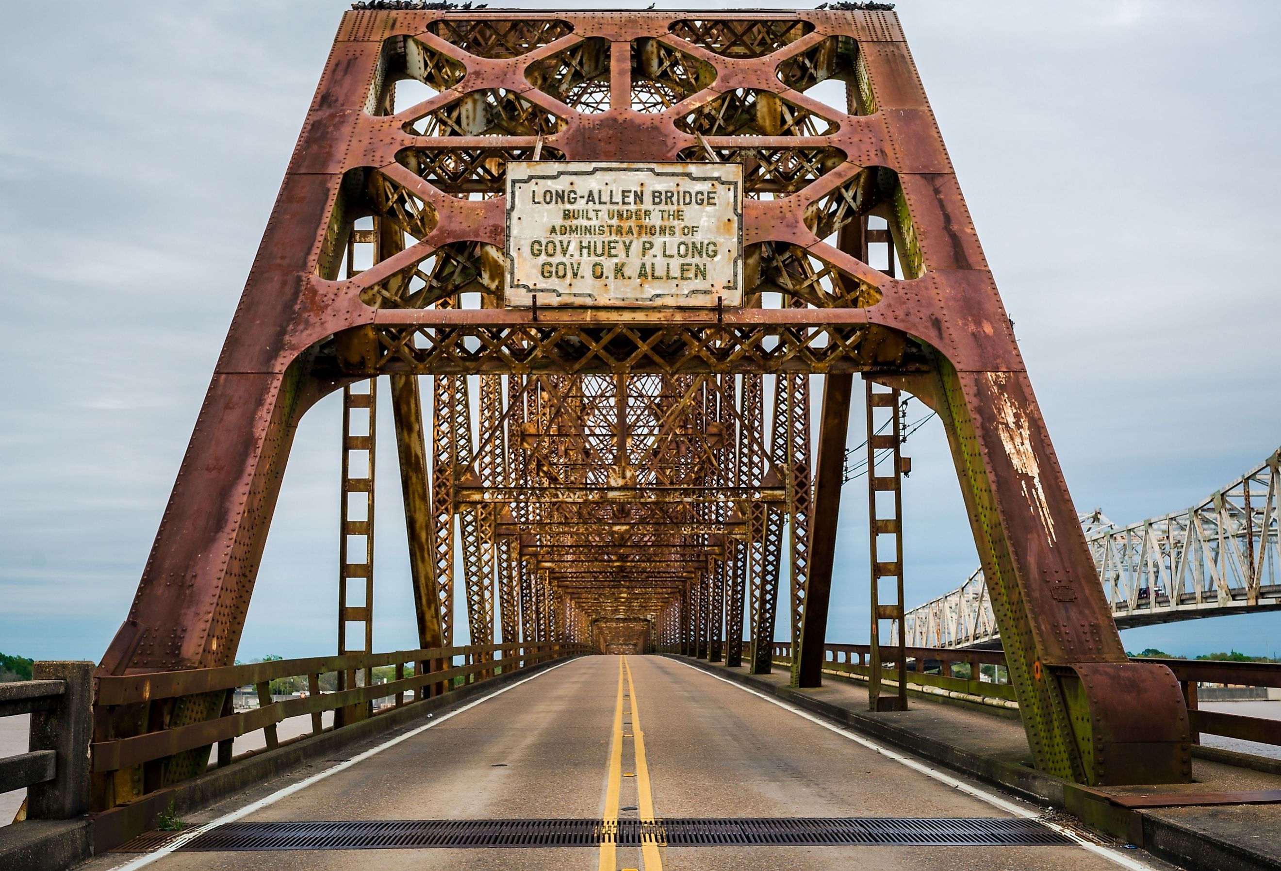 Huey P. Long bridge in Morgan City, Louisiana