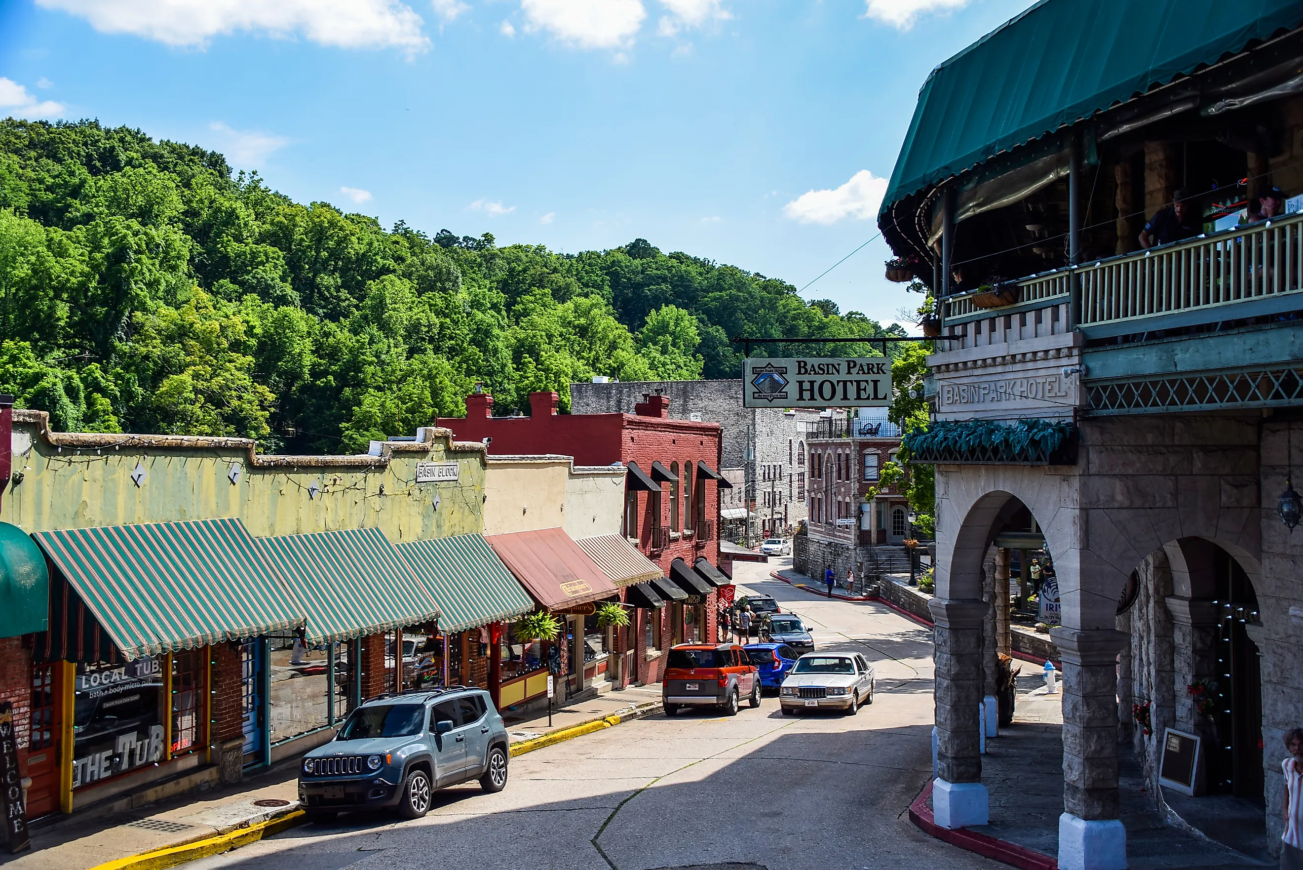 Historic downtown Eureka Springs, Arkansas. Editorial credit: Rachael Martin / Shutterstock.com