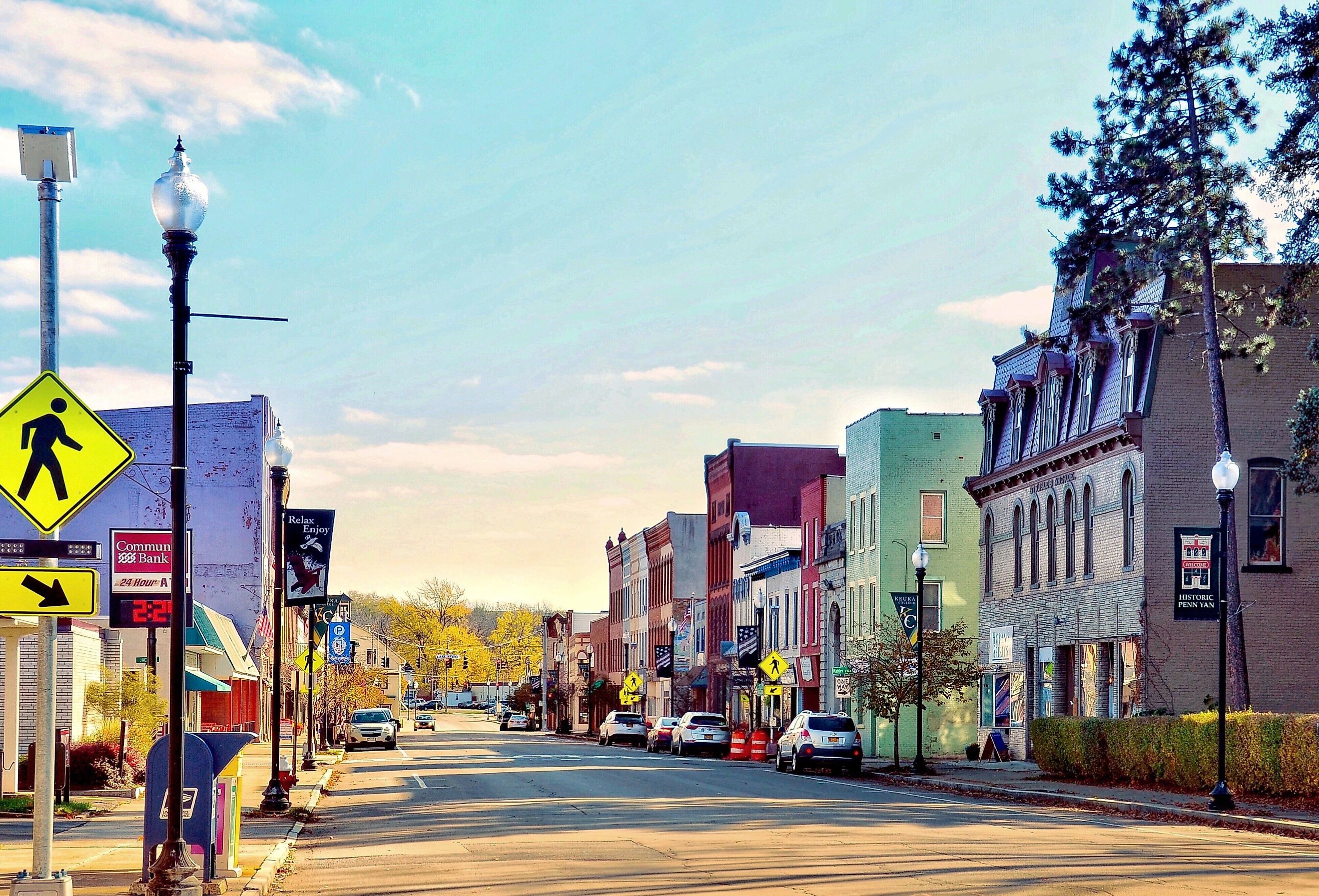 The Historic District in Penn Yan, New York. Editorial credit: PQK / Shutterstock.com.