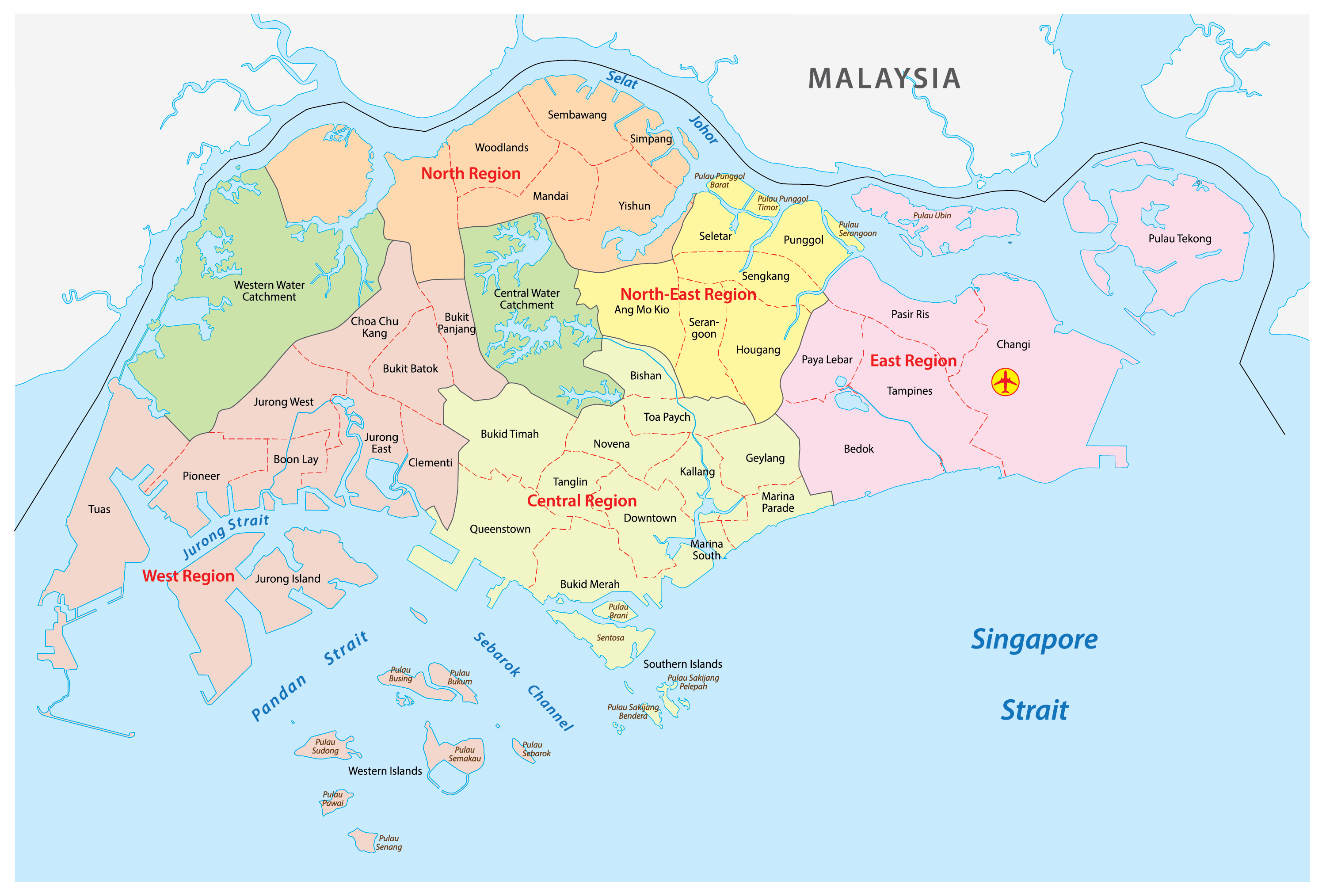 singapore capital map