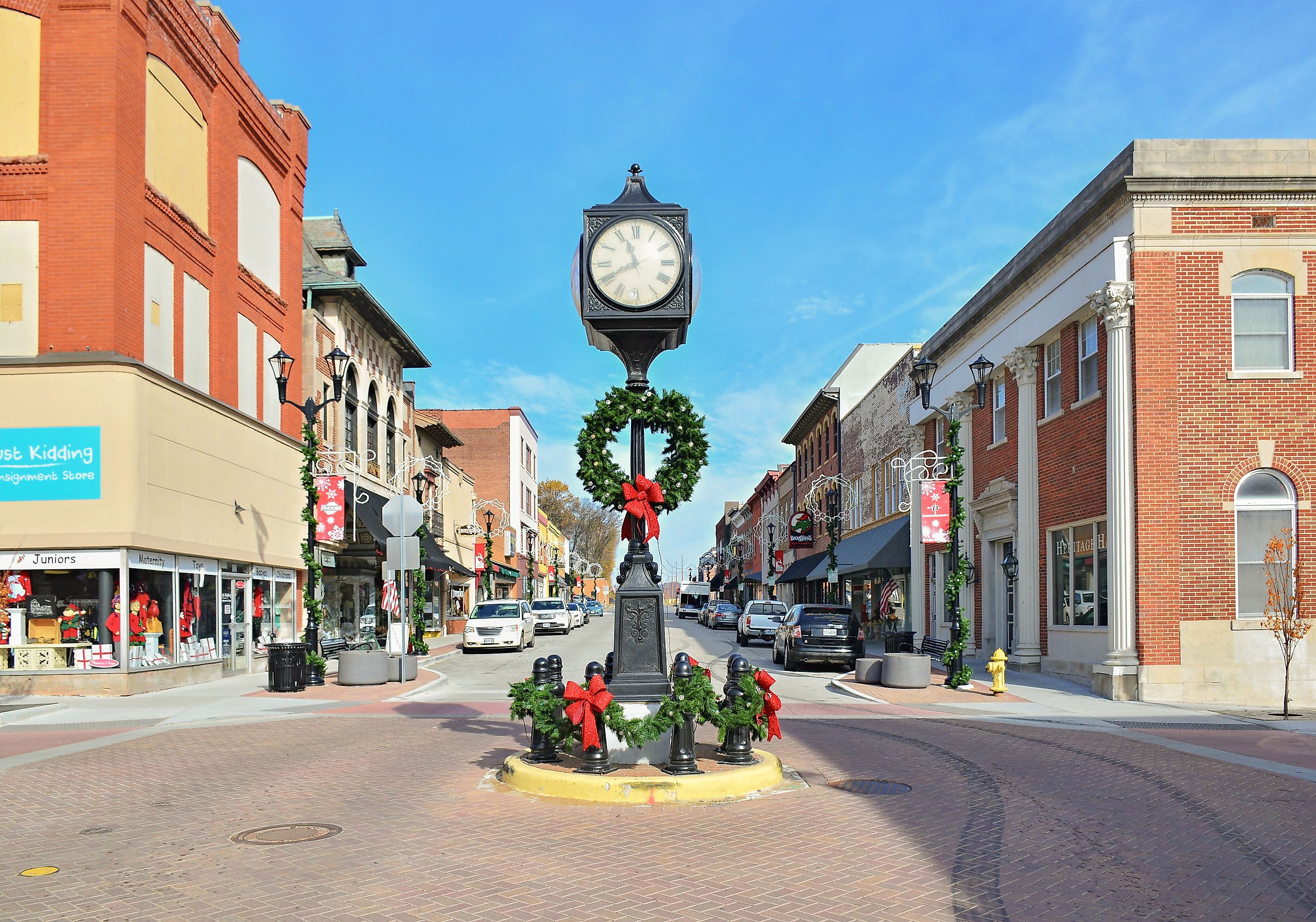 Historical buildings in Main Street of Cape Girardeau, Missouri. Editorial credit: Steven Liveoak / Shutterstock.com