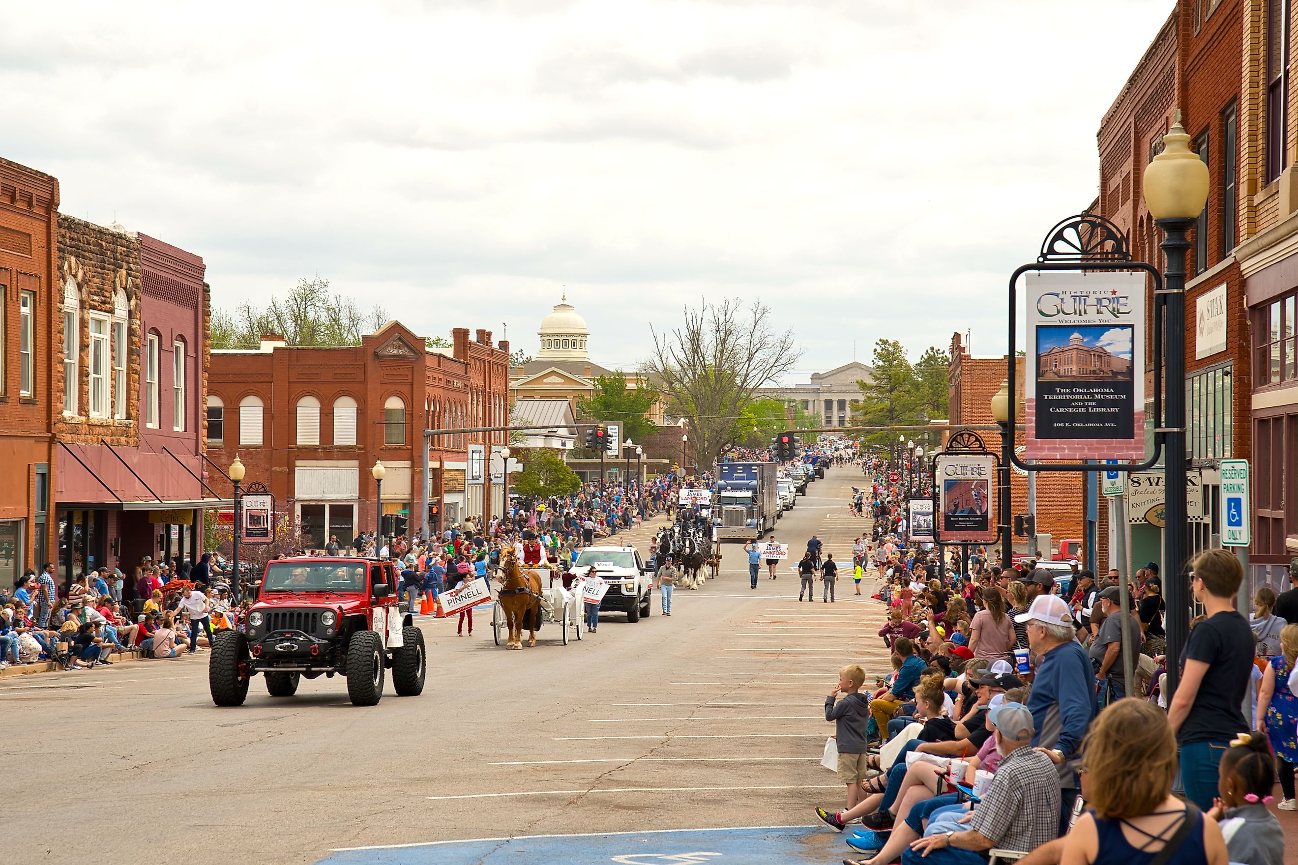 Eightey-niner day Celebrations in Guthrie,Oklahoma. Editorial credit: Andreas Stroh / Shutterstock.com.