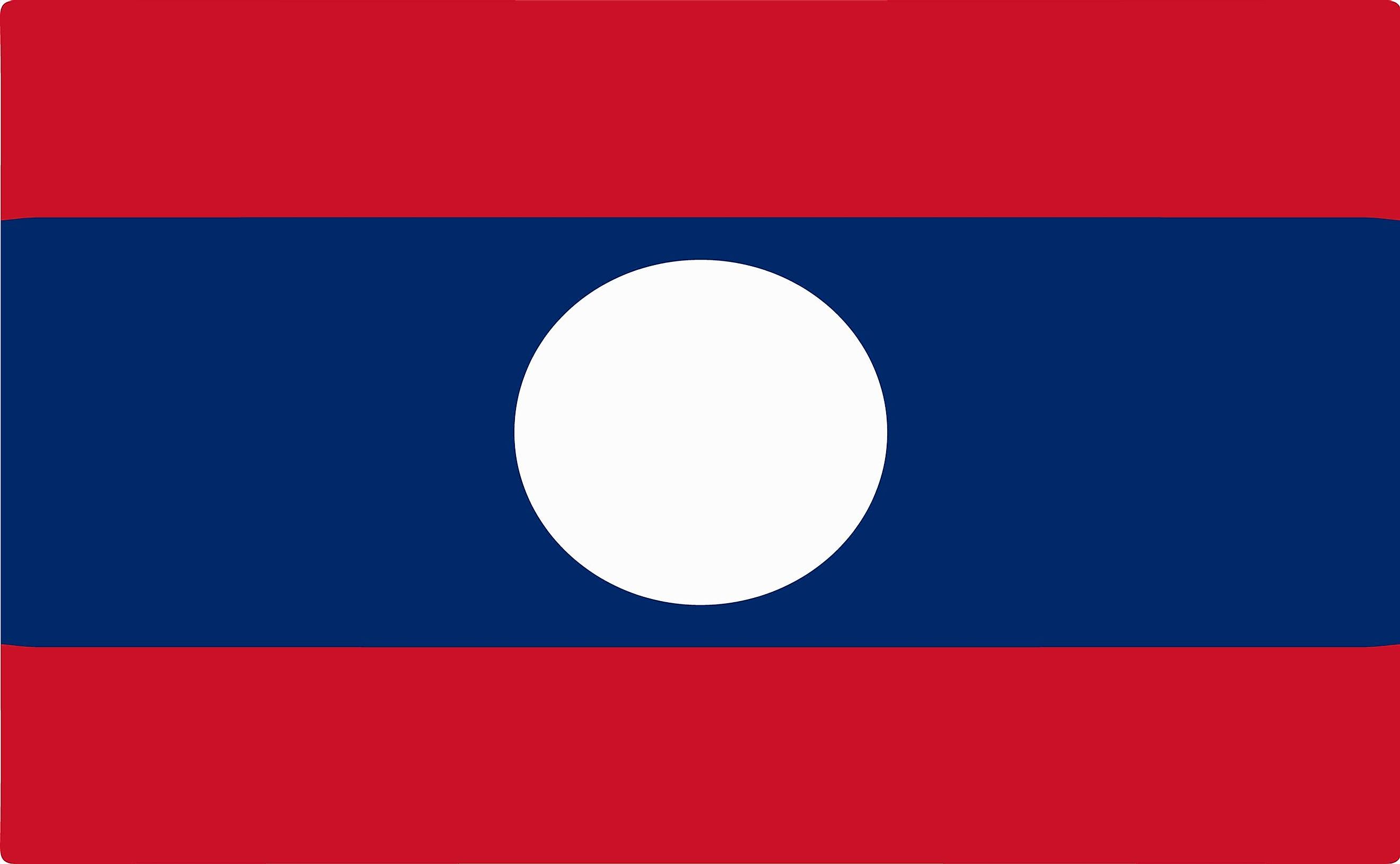 What Do The Colors And Symbols Of The Flag Of Laos Mean? WorldAtlas