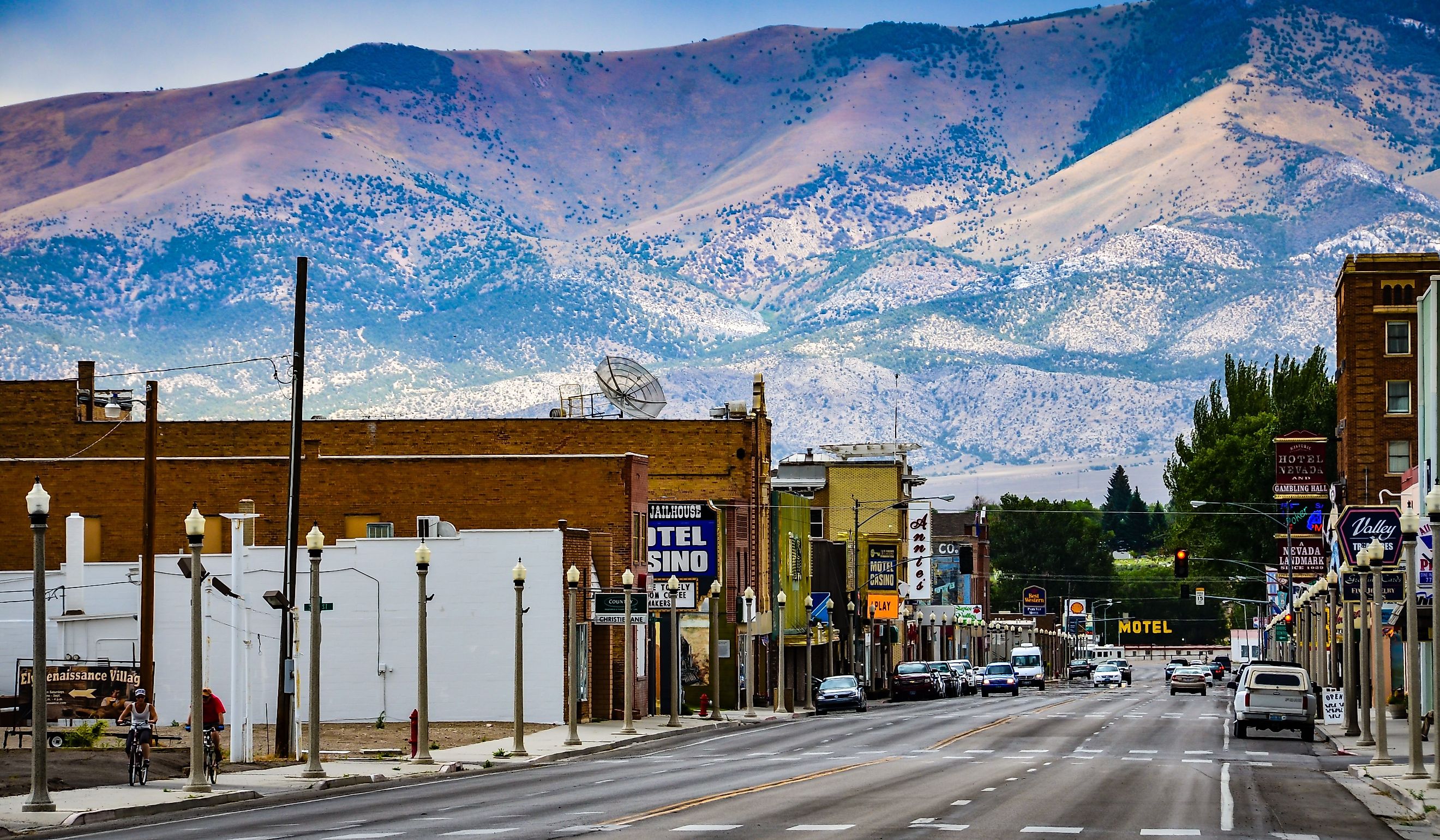 Route 50, the main street in western town of Ely, Nevada. Editorial credit: Sandra Foyt / Shutterstock.com