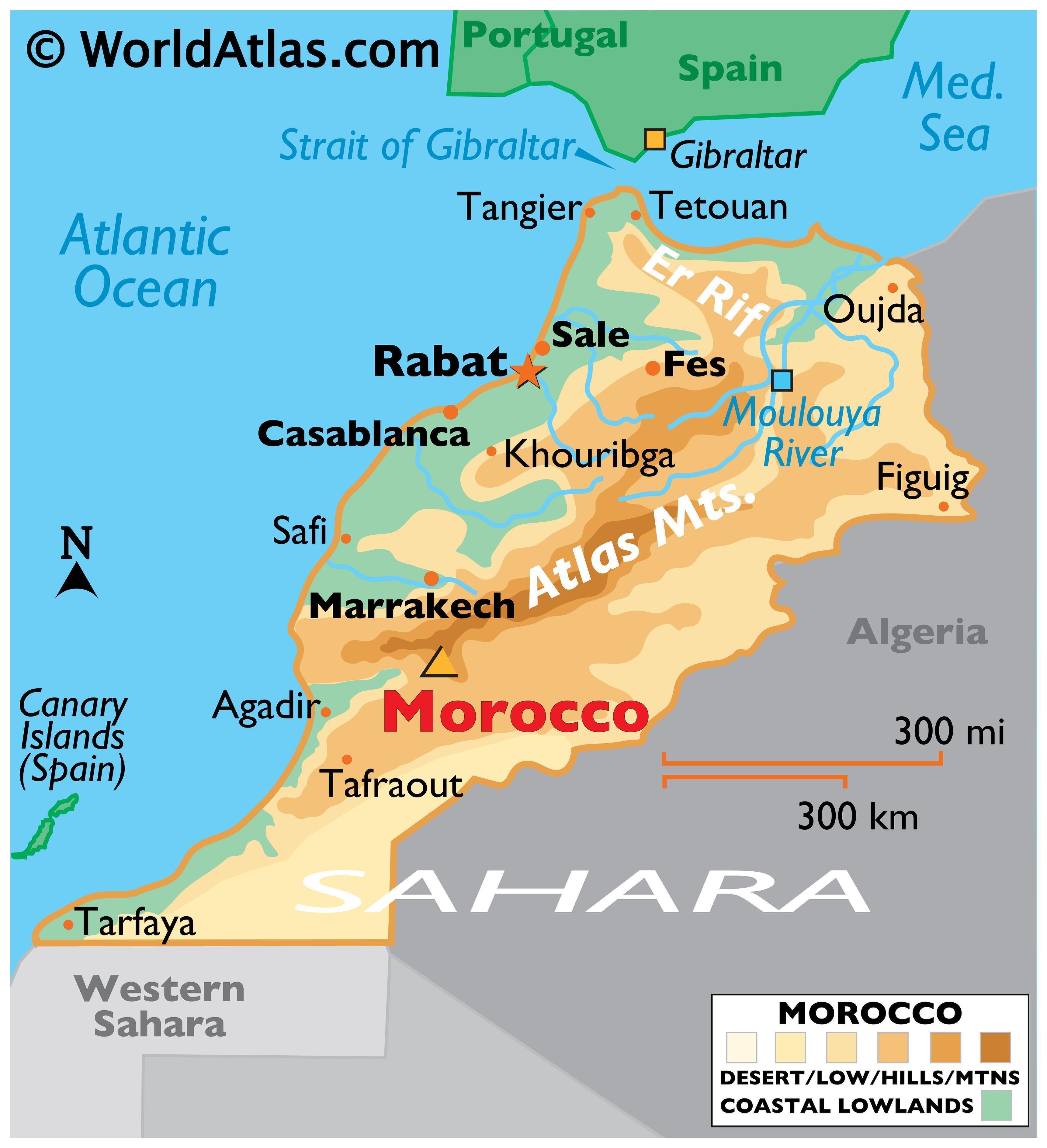 map-of-morocco-and-surrounding-countries-washington-map-state