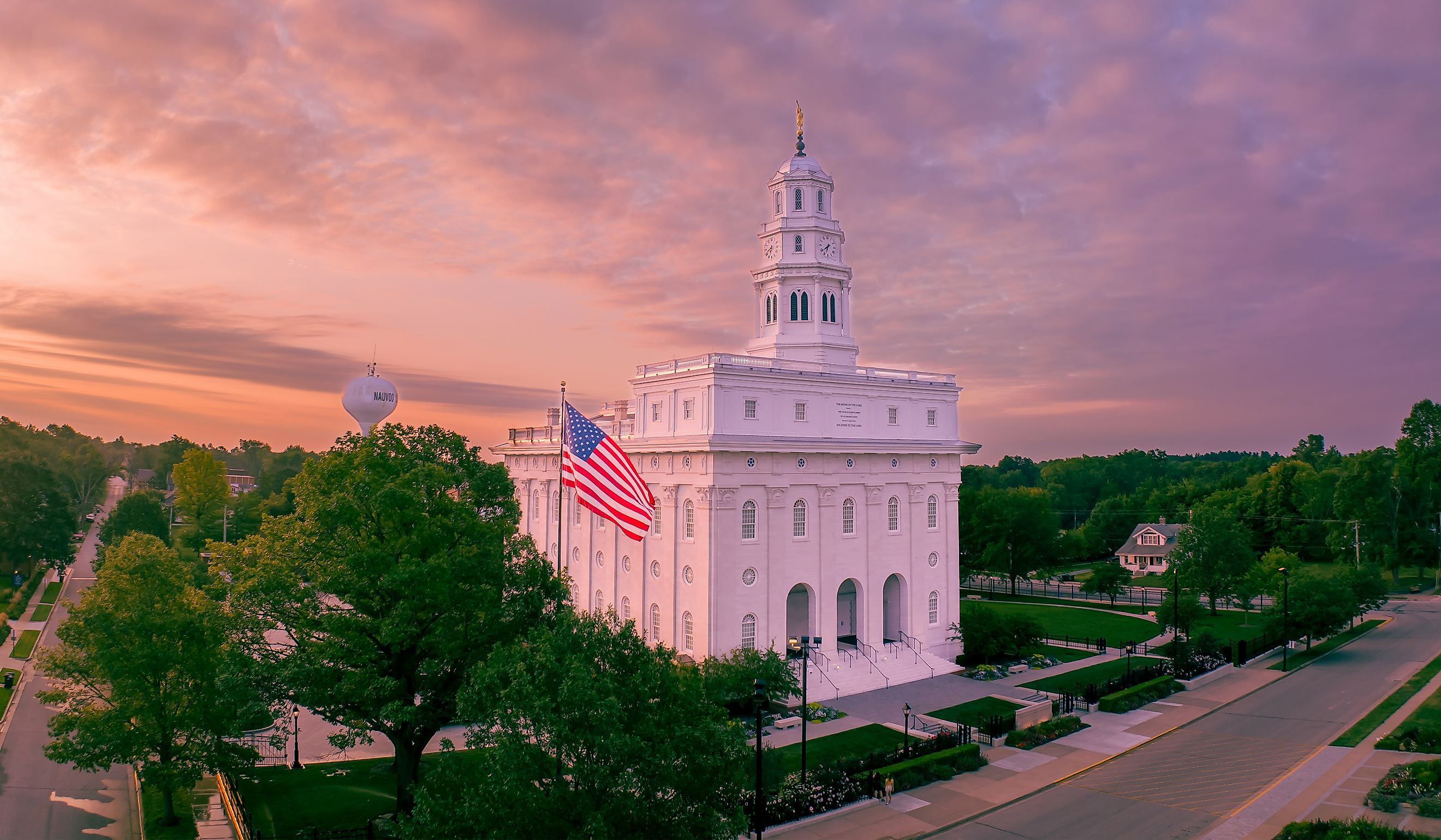 A beautiful morning in Nauvoo, Illinois. 