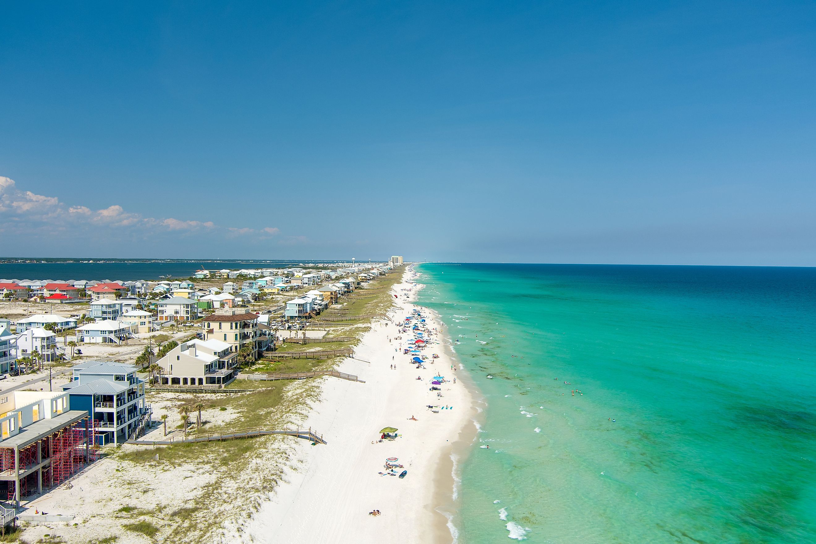 Aerial view of Navarre, Florida.