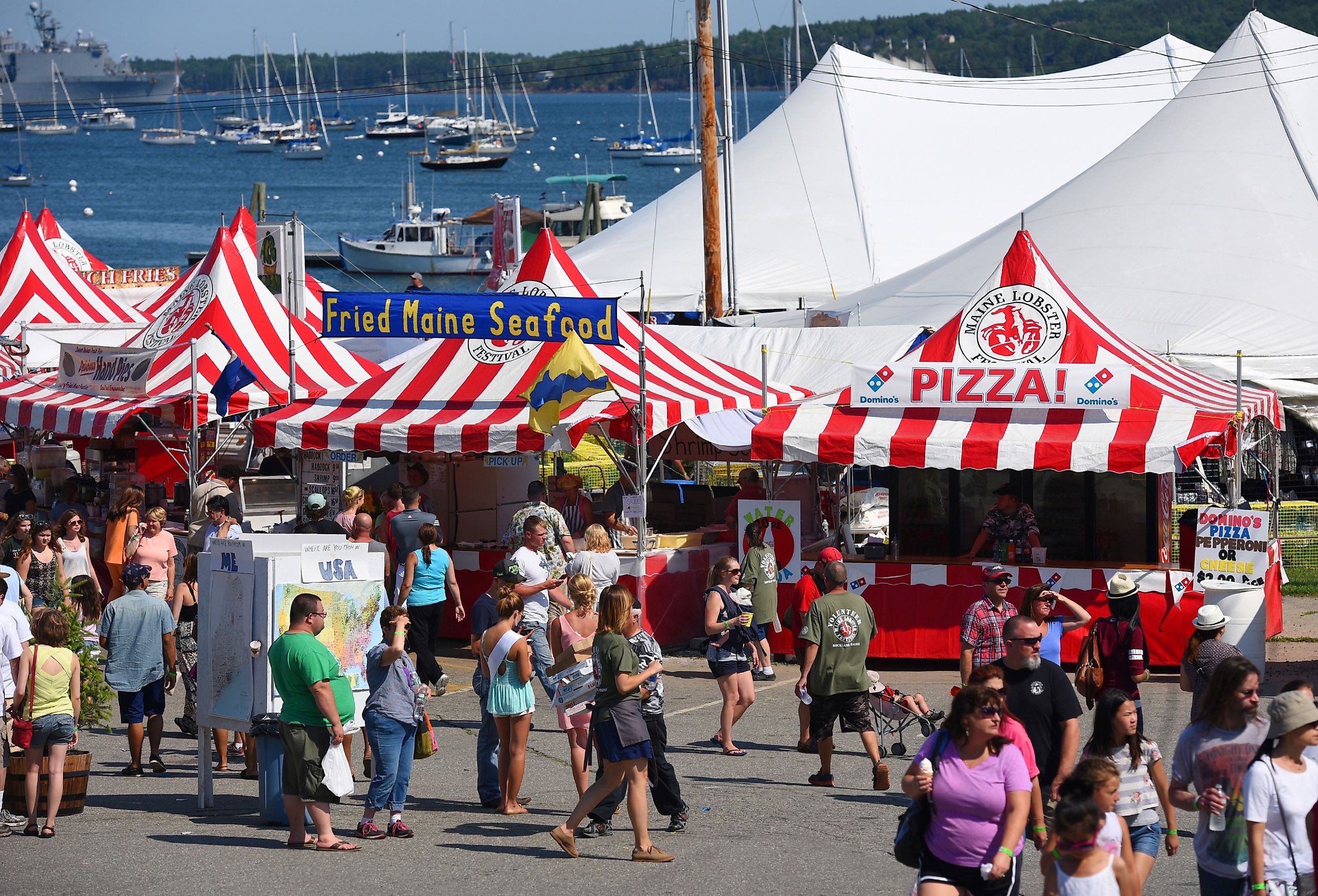 Rockland Lobster Festival in summer, Rockland, Maine. Image credit Wangkun Jia via Shutterstock