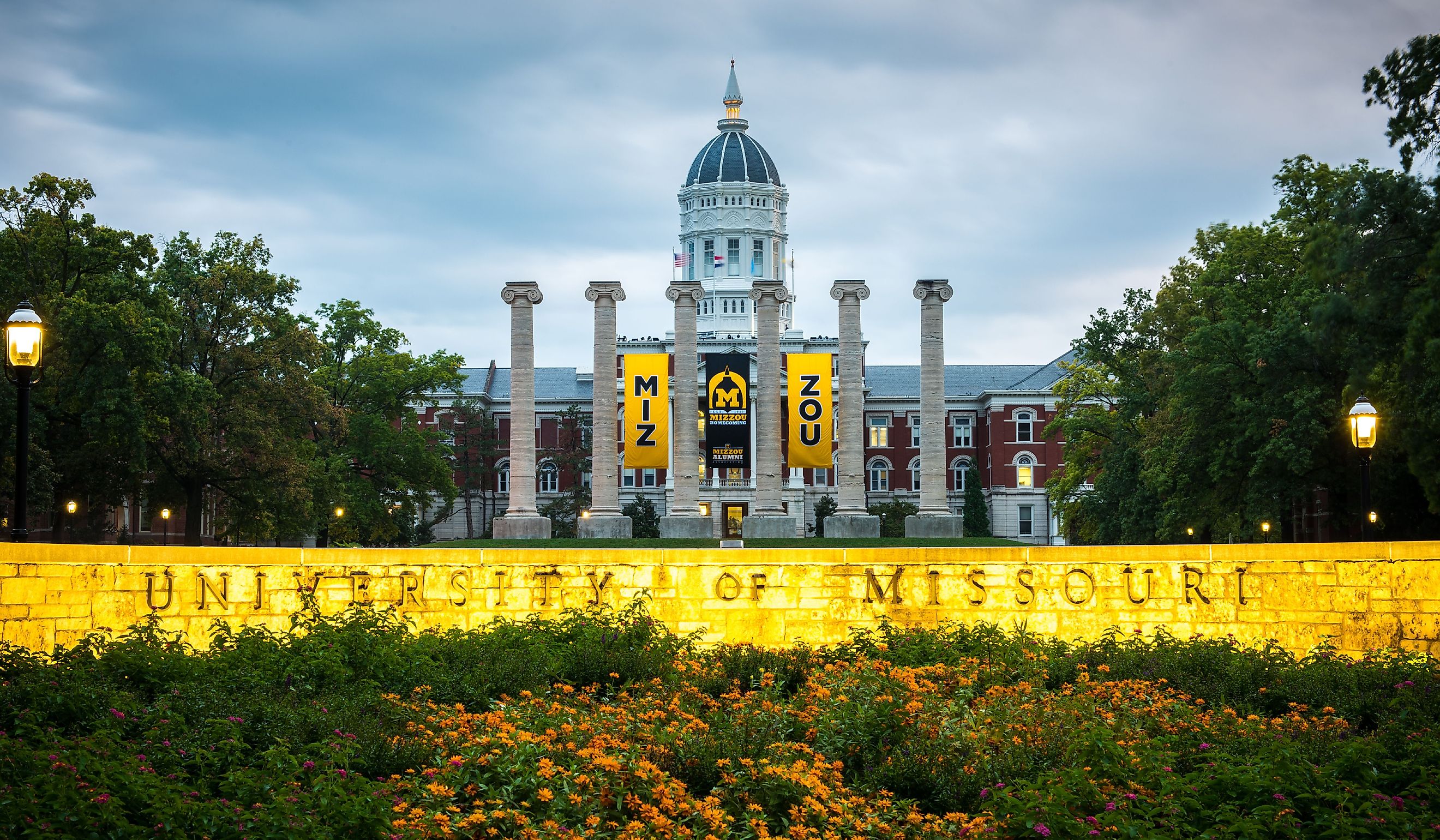 Jesse Hall is the main administration building for the University of Missouri. Editorial credit: Kristopher Kettner / Shutterstock.com