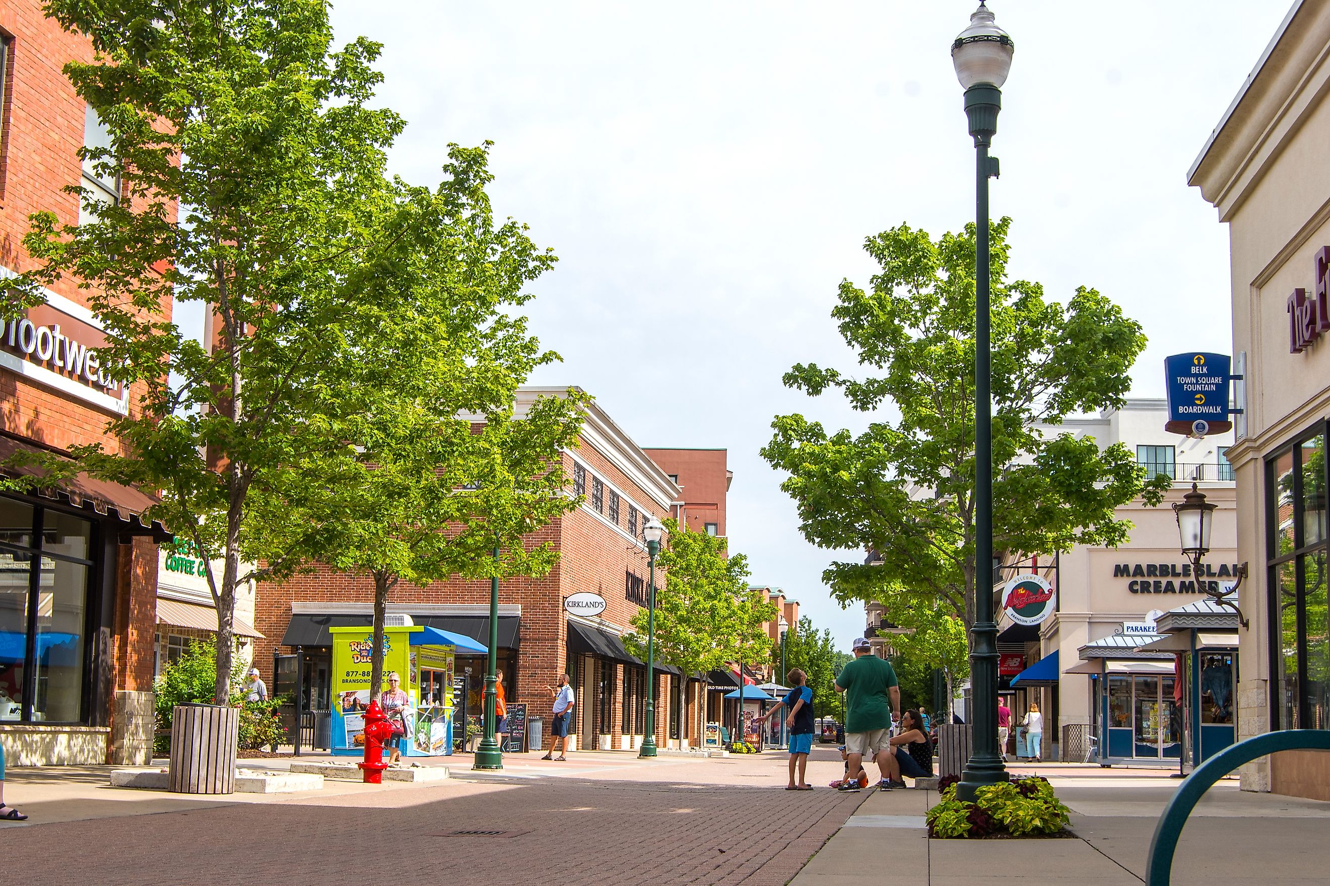 Looking down the Branson Landing during an early morning. Editorial credit: NSC Photography / Shutterstock.com